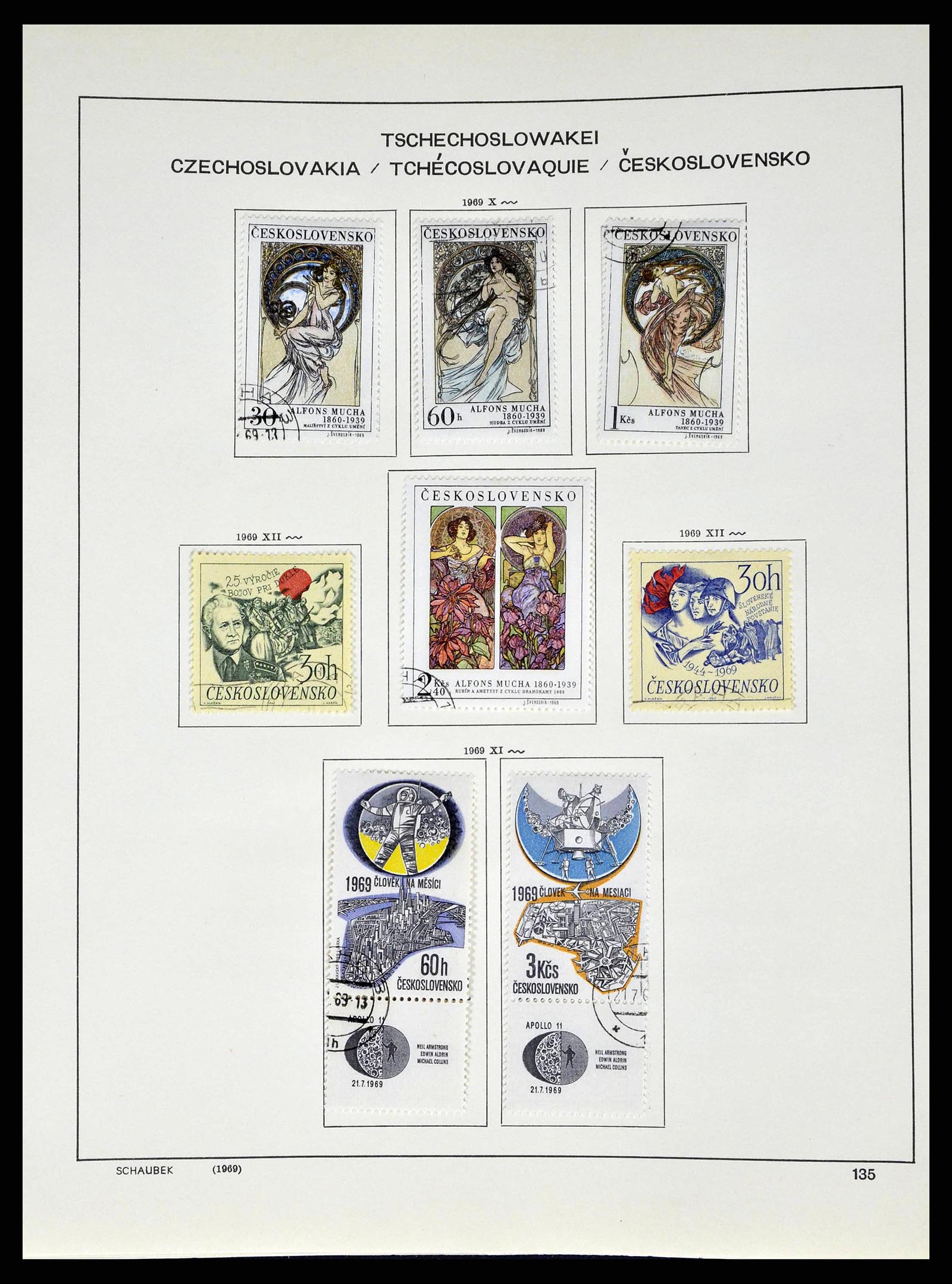 38813 0204 - Postzegelverzameling 38813 Tsjechoslowakije 1918-1971.
