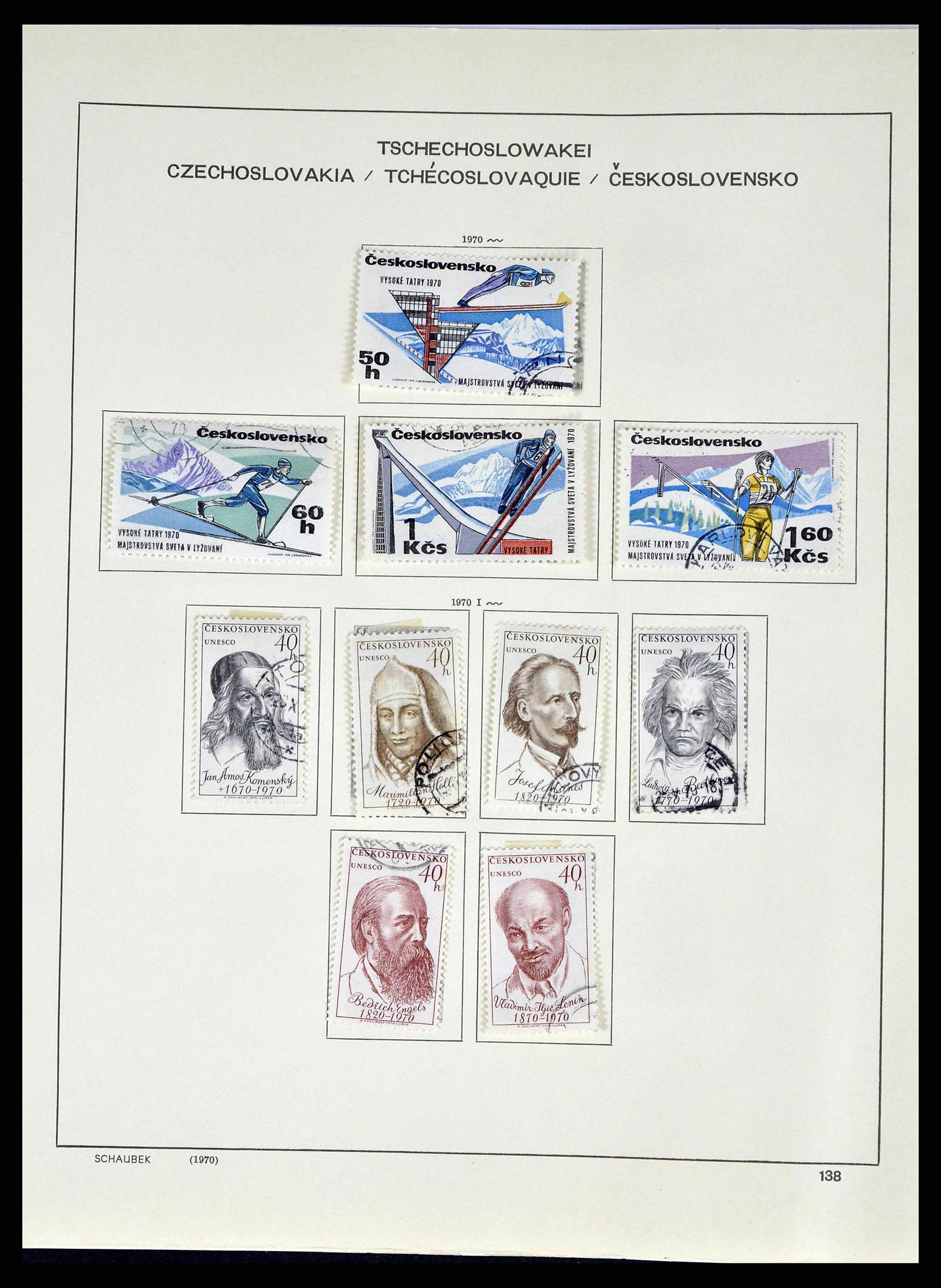 38813 0207 - Postzegelverzameling 38813 Tsjechoslowakije 1918-1971.