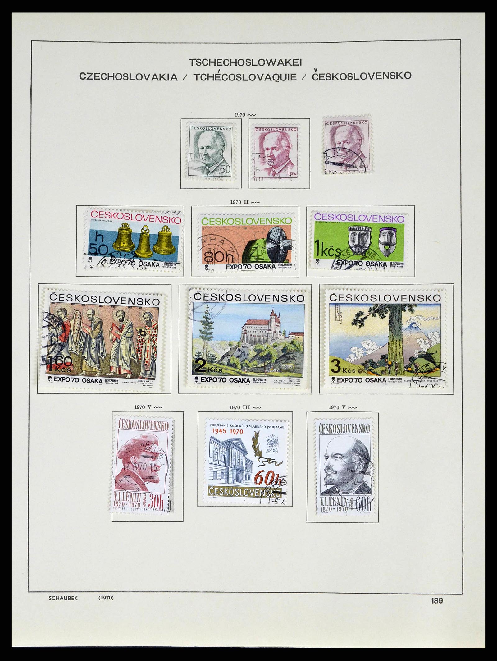 38813 0208 - Postzegelverzameling 38813 Tsjechoslowakije 1918-1971.