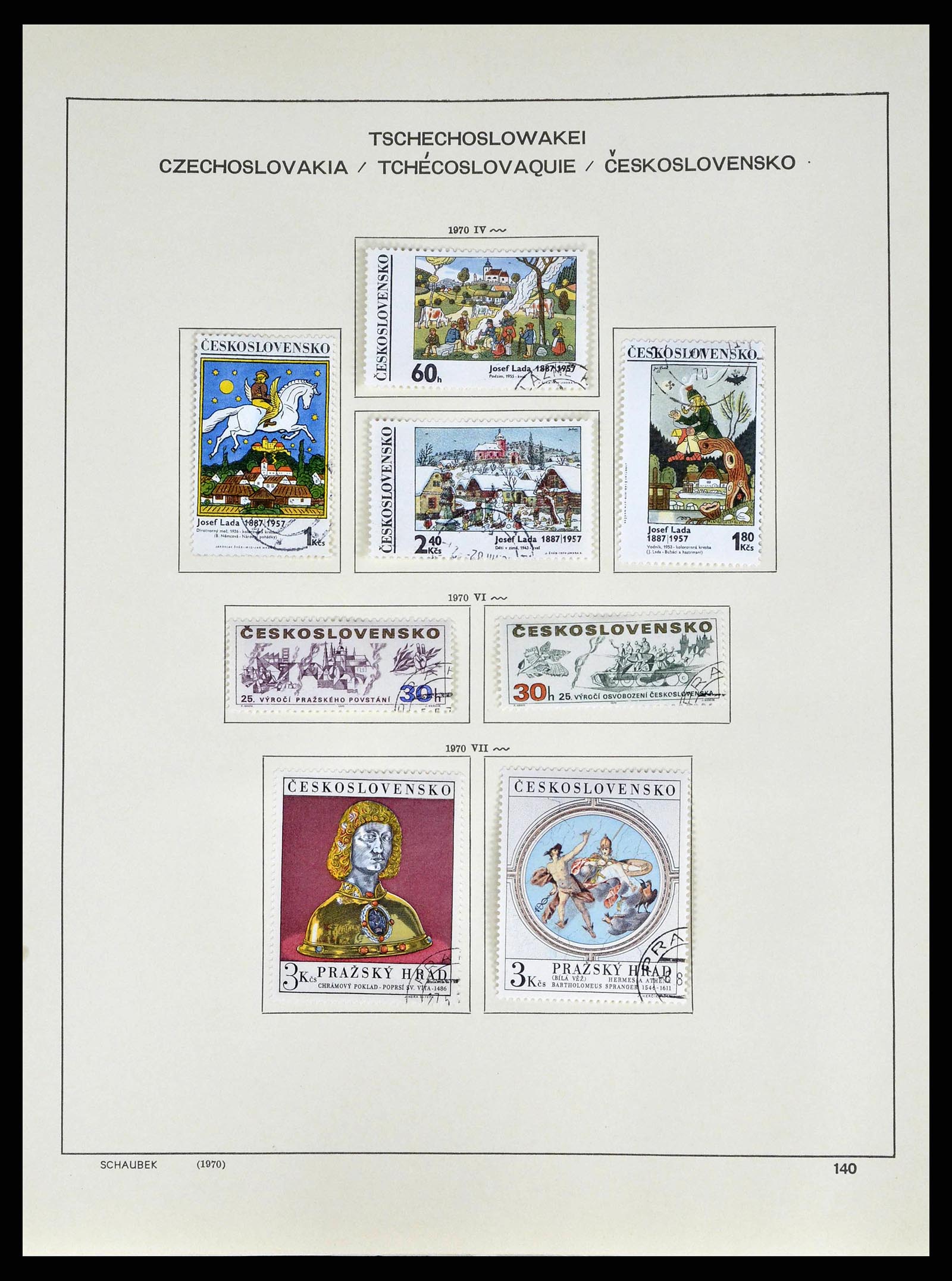 38813 0209 - Postzegelverzameling 38813 Tsjechoslowakije 1918-1971.