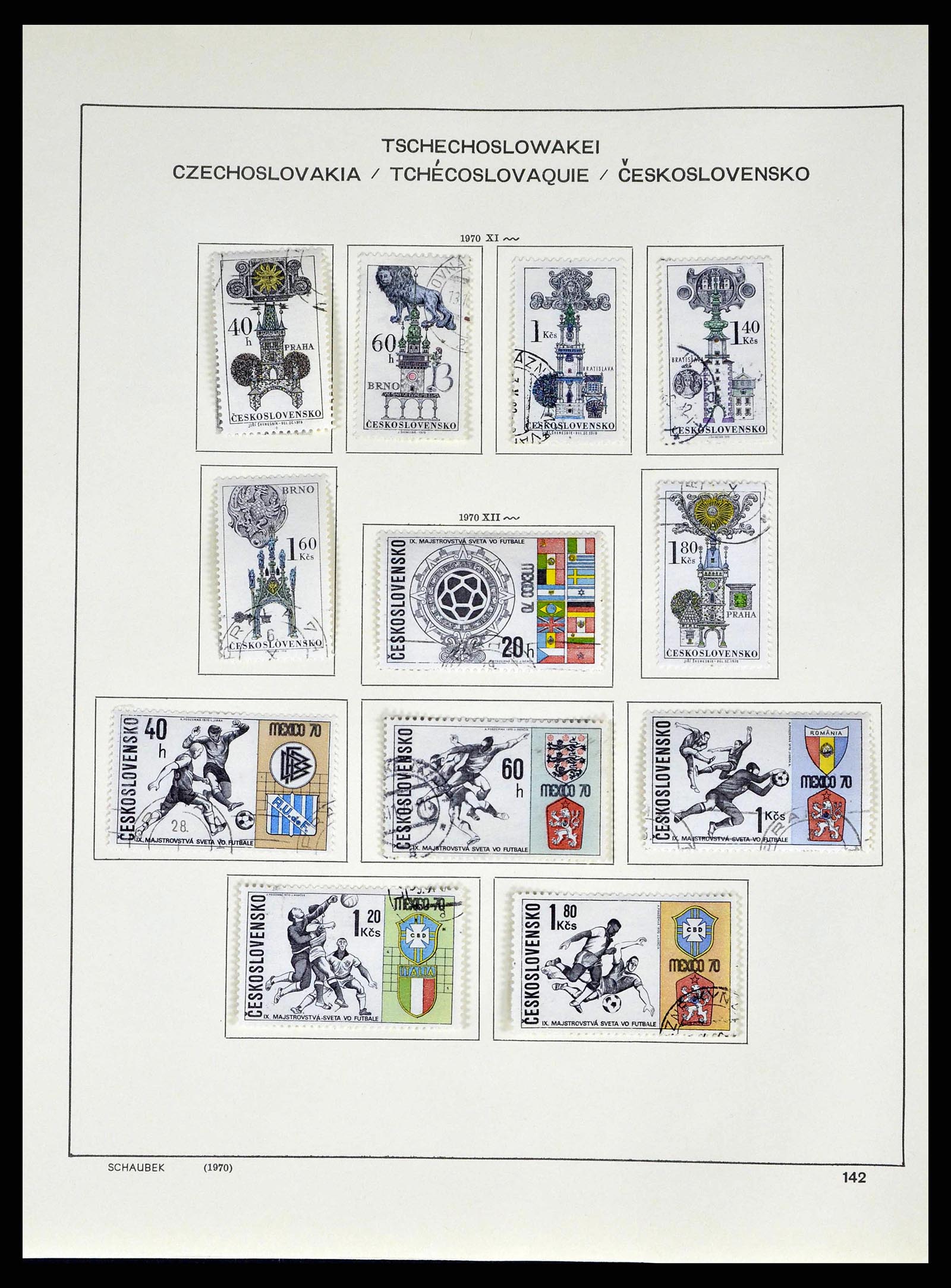 38813 0212 - Postzegelverzameling 38813 Tsjechoslowakije 1918-1971.