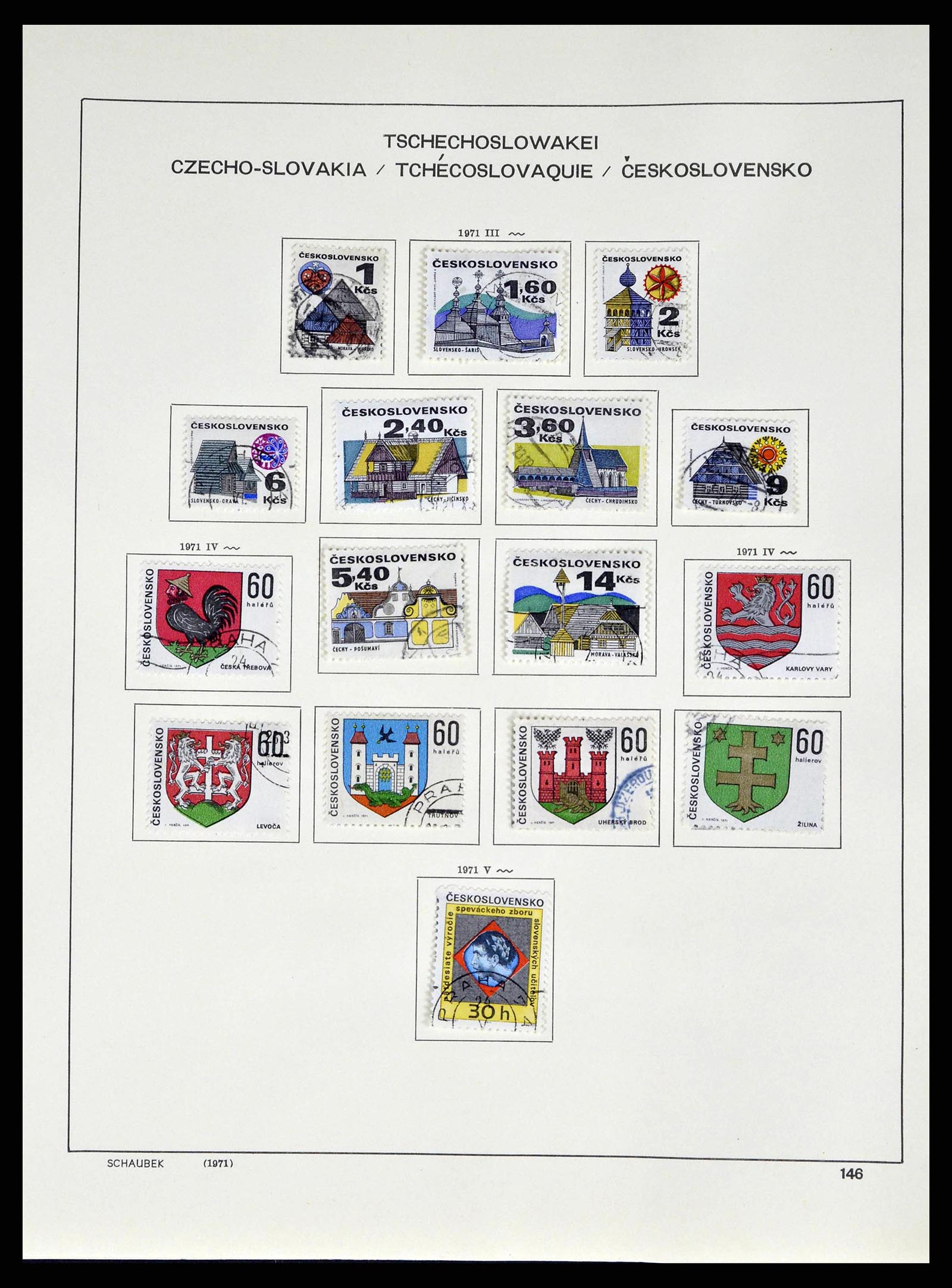 38813 0215 - Postzegelverzameling 38813 Tsjechoslowakije 1918-1971.