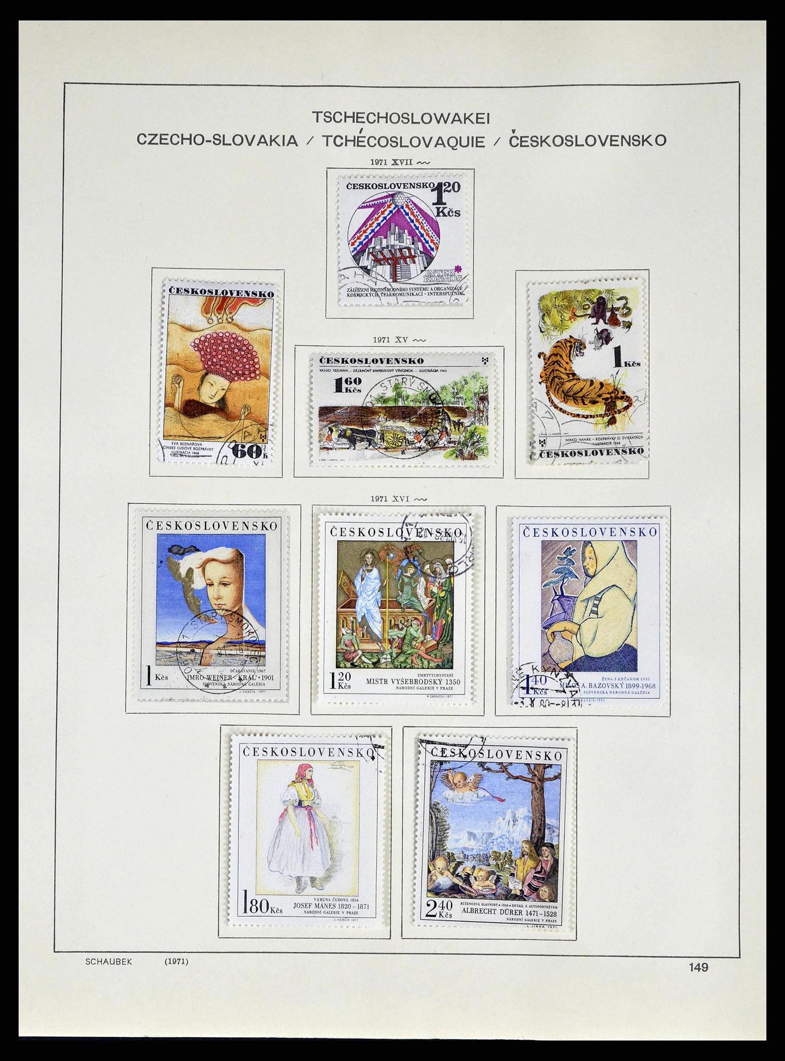 38813 0218 - Postzegelverzameling 38813 Tsjechoslowakije 1918-1971.