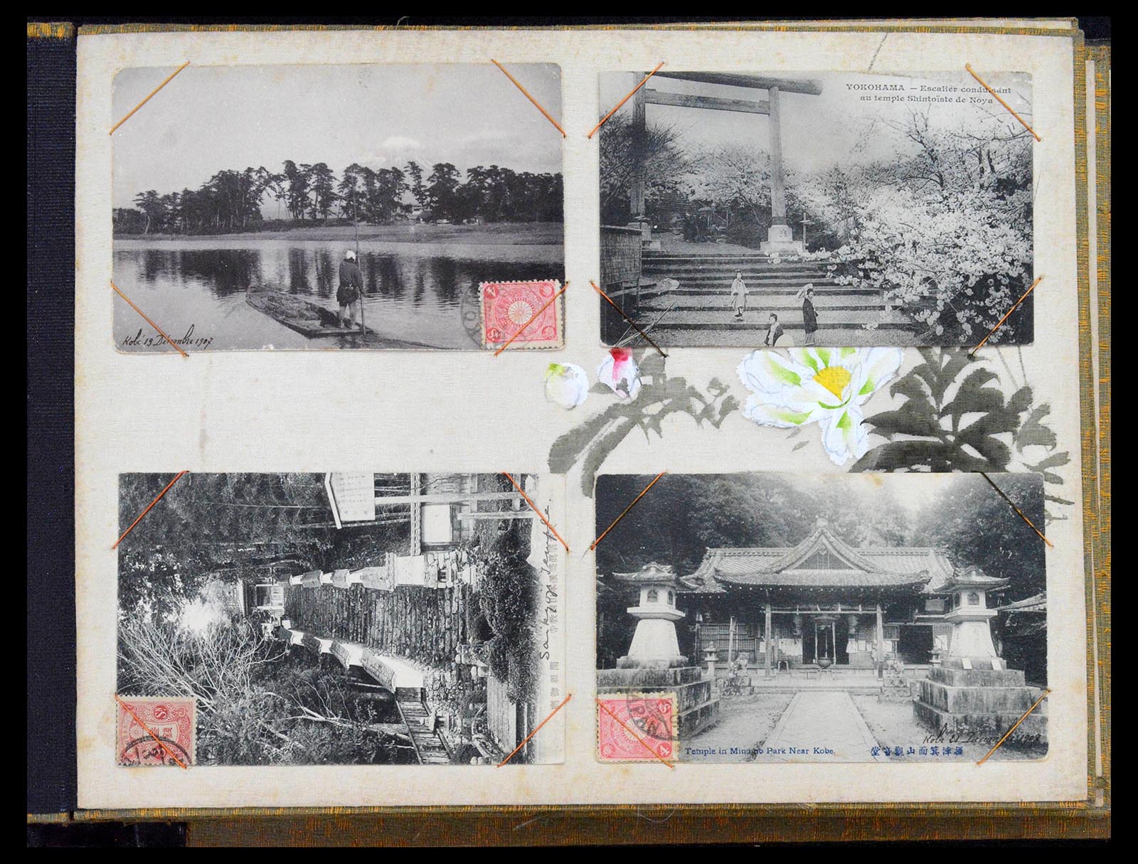 38814 0008 - Postzegelverzameling 38814 Japan ansichtkaarten 1895-1935.