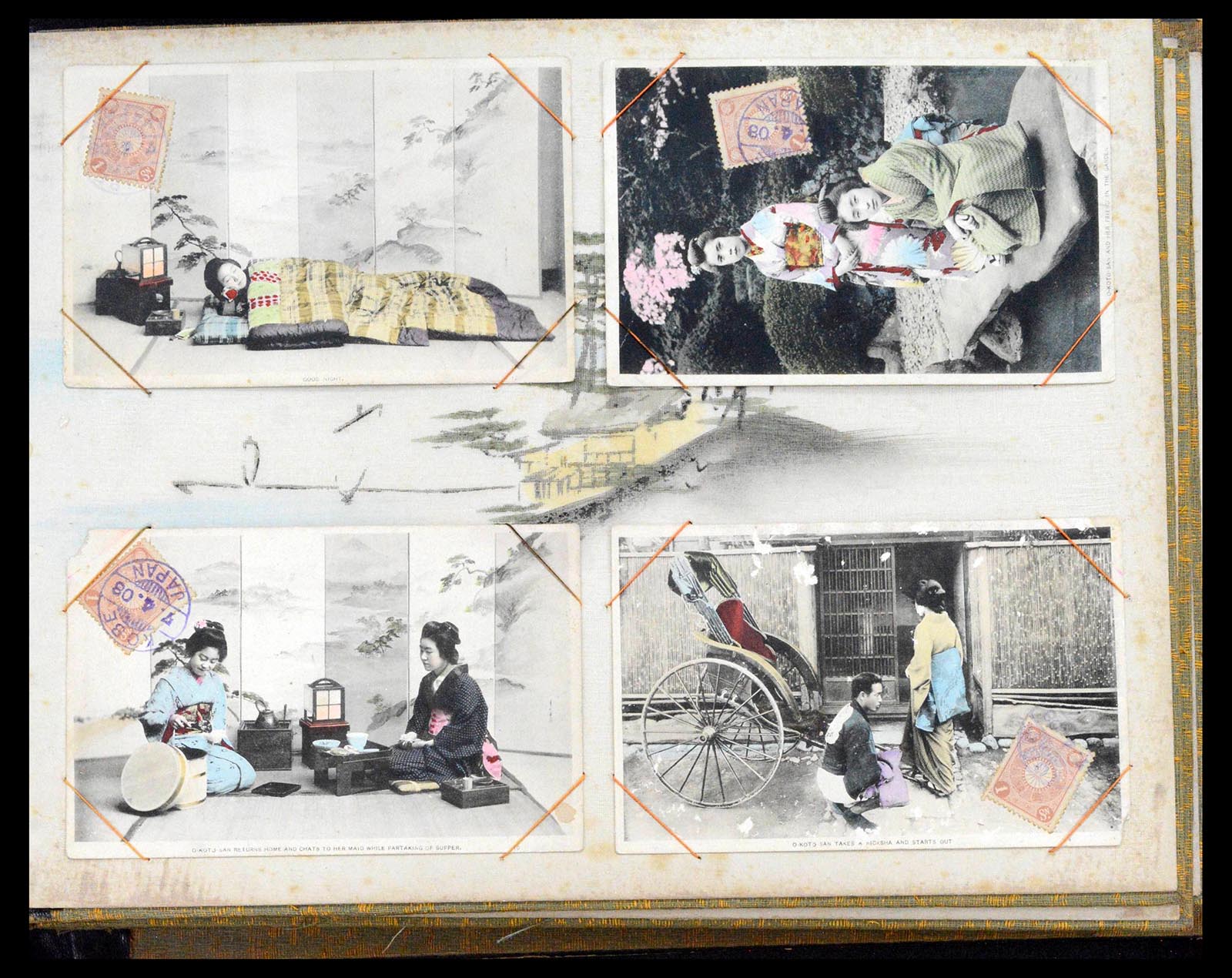38814 0010 - Postzegelverzameling 38814 Japan ansichtkaarten 1895-1935.