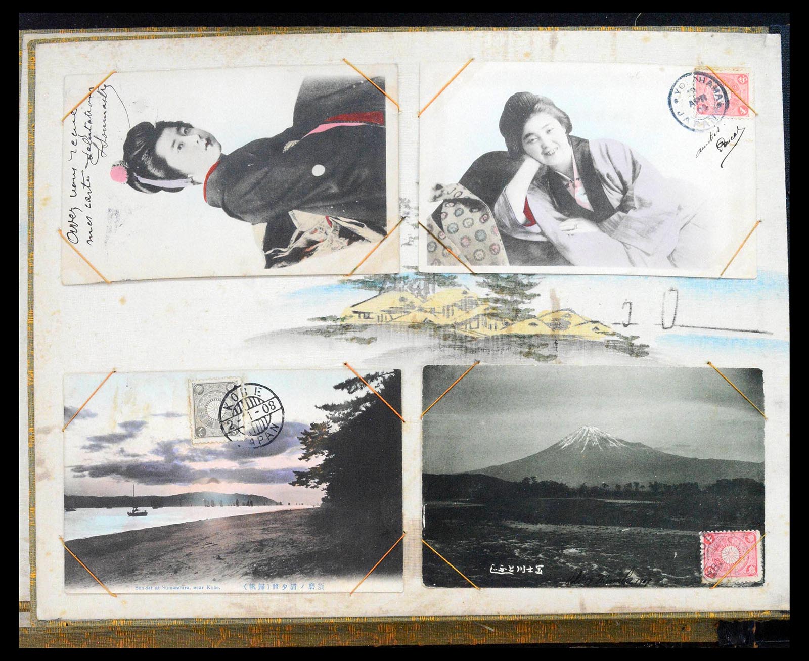 38814 0013 - Postzegelverzameling 38814 Japan ansichtkaarten 1895-1935.