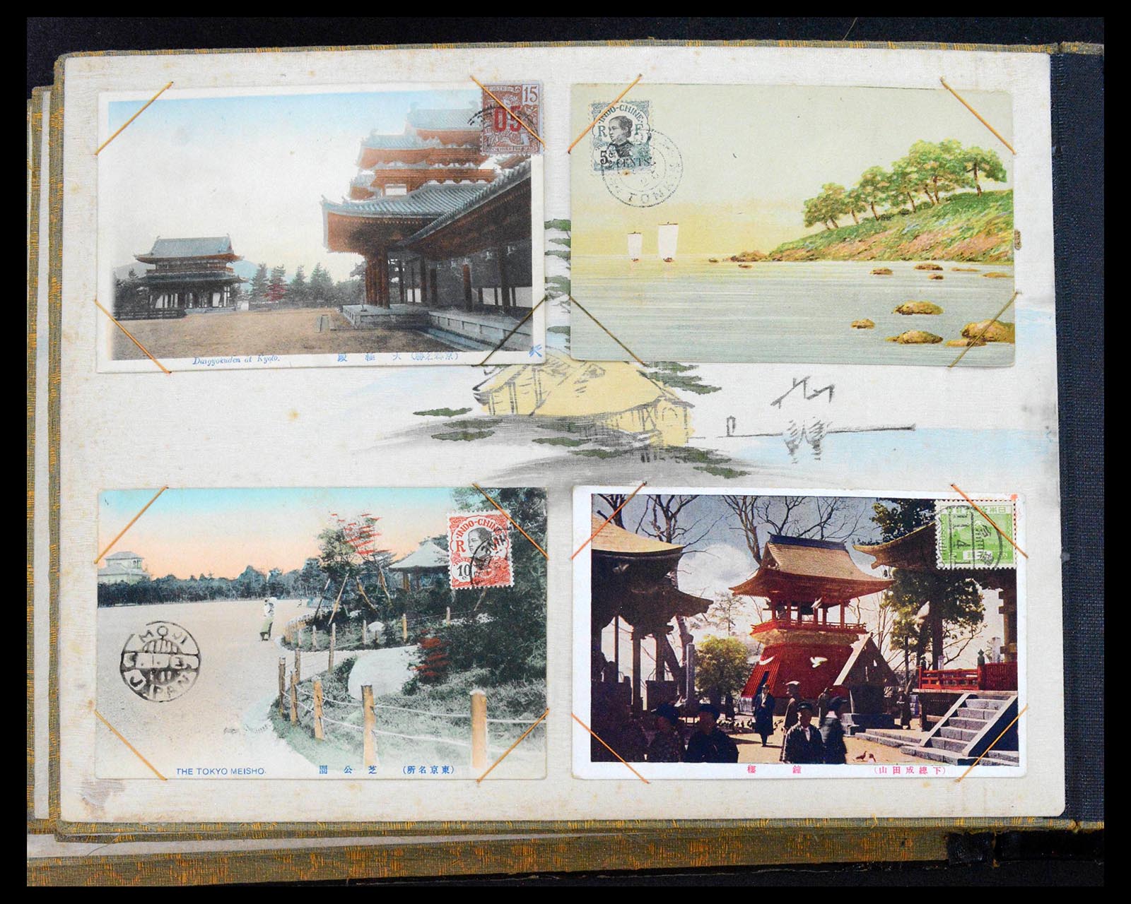 38814 0019 - Postzegelverzameling 38814 Japan ansichtkaarten 1895-1935.