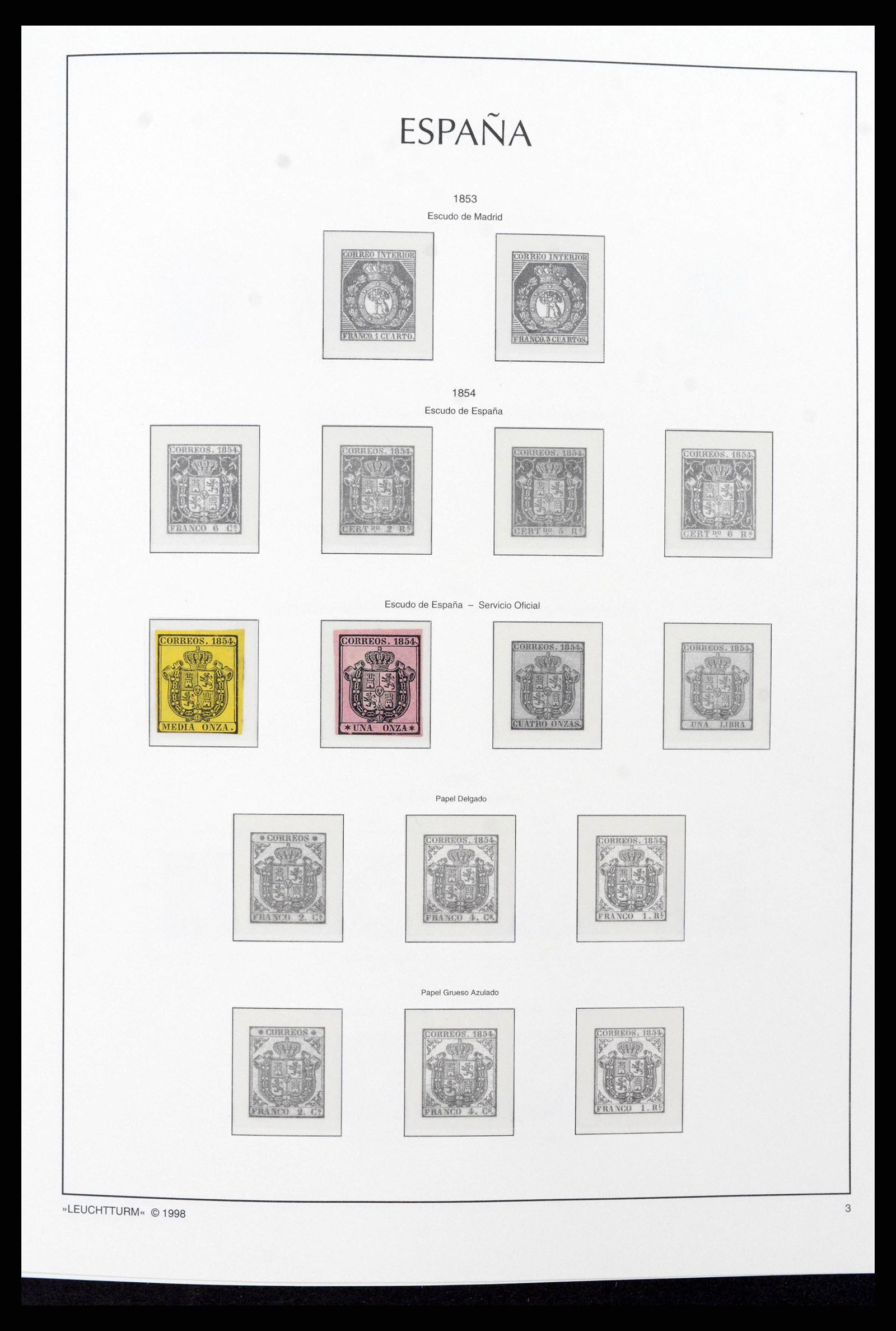 38815 0001 - Postzegelverzameling 38815 Spanje 1854-1976.