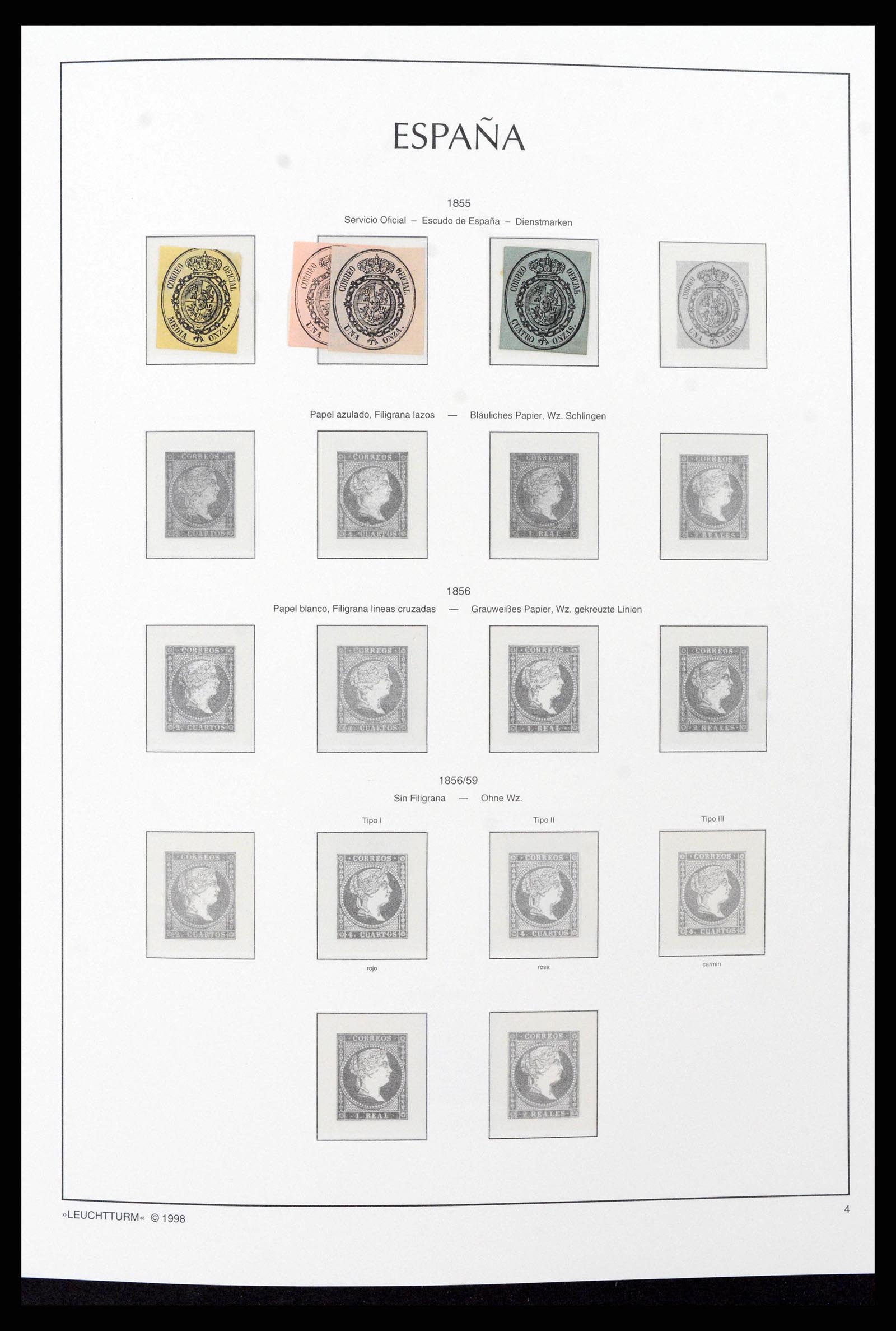 38815 0002 - Postzegelverzameling 38815 Spanje 1854-1976.