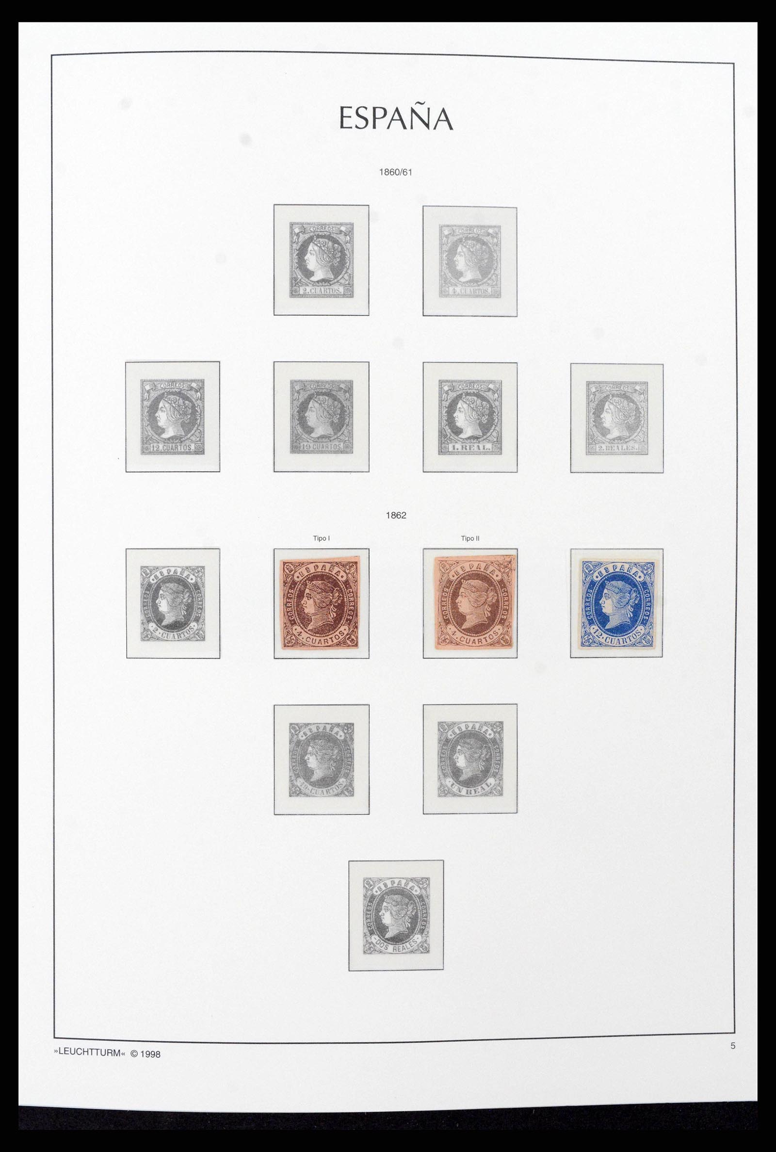 38815 0003 - Postzegelverzameling 38815 Spanje 1854-1976.