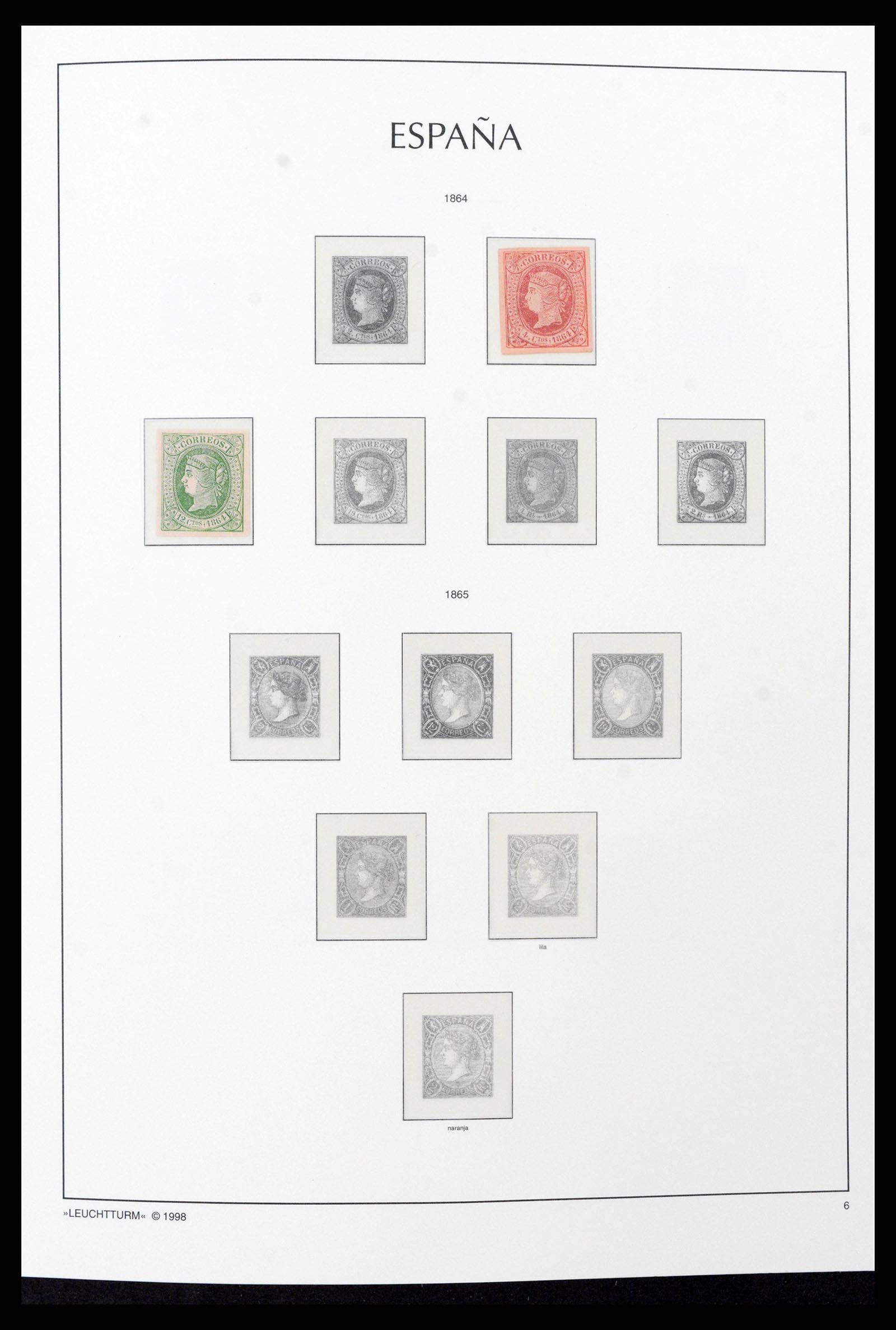 38815 0004 - Postzegelverzameling 38815 Spanje 1854-1976.