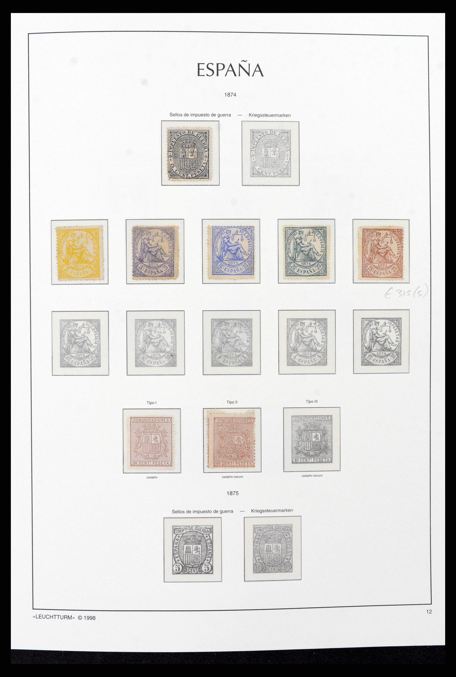 38815 0008 - Postzegelverzameling 38815 Spanje 1854-1976.
