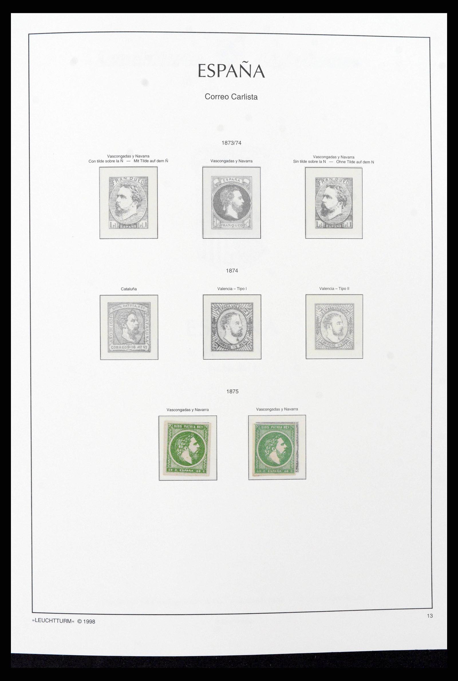 38815 0009 - Postzegelverzameling 38815 Spanje 1854-1976.