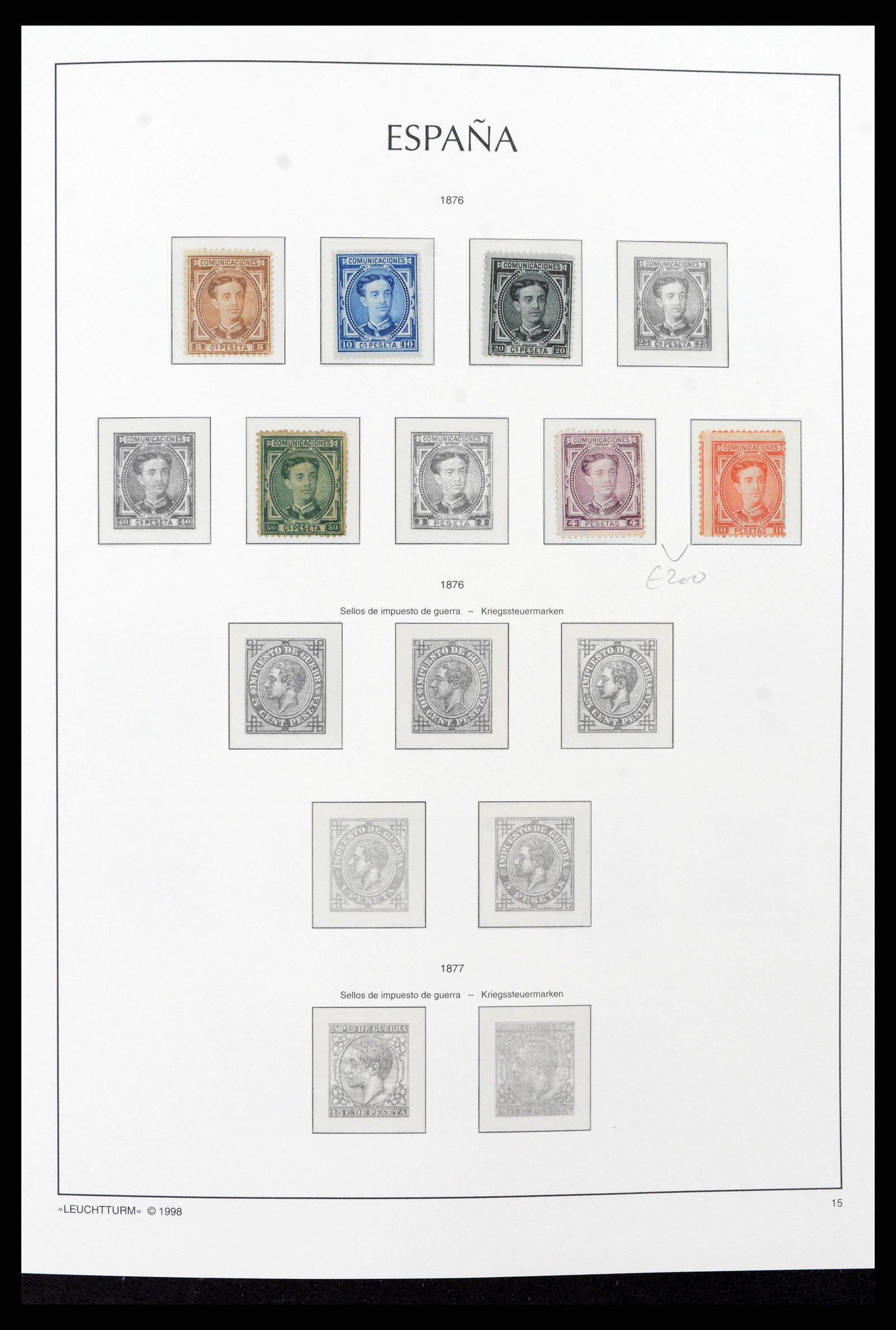 38815 0011 - Postzegelverzameling 38815 Spanje 1854-1976.