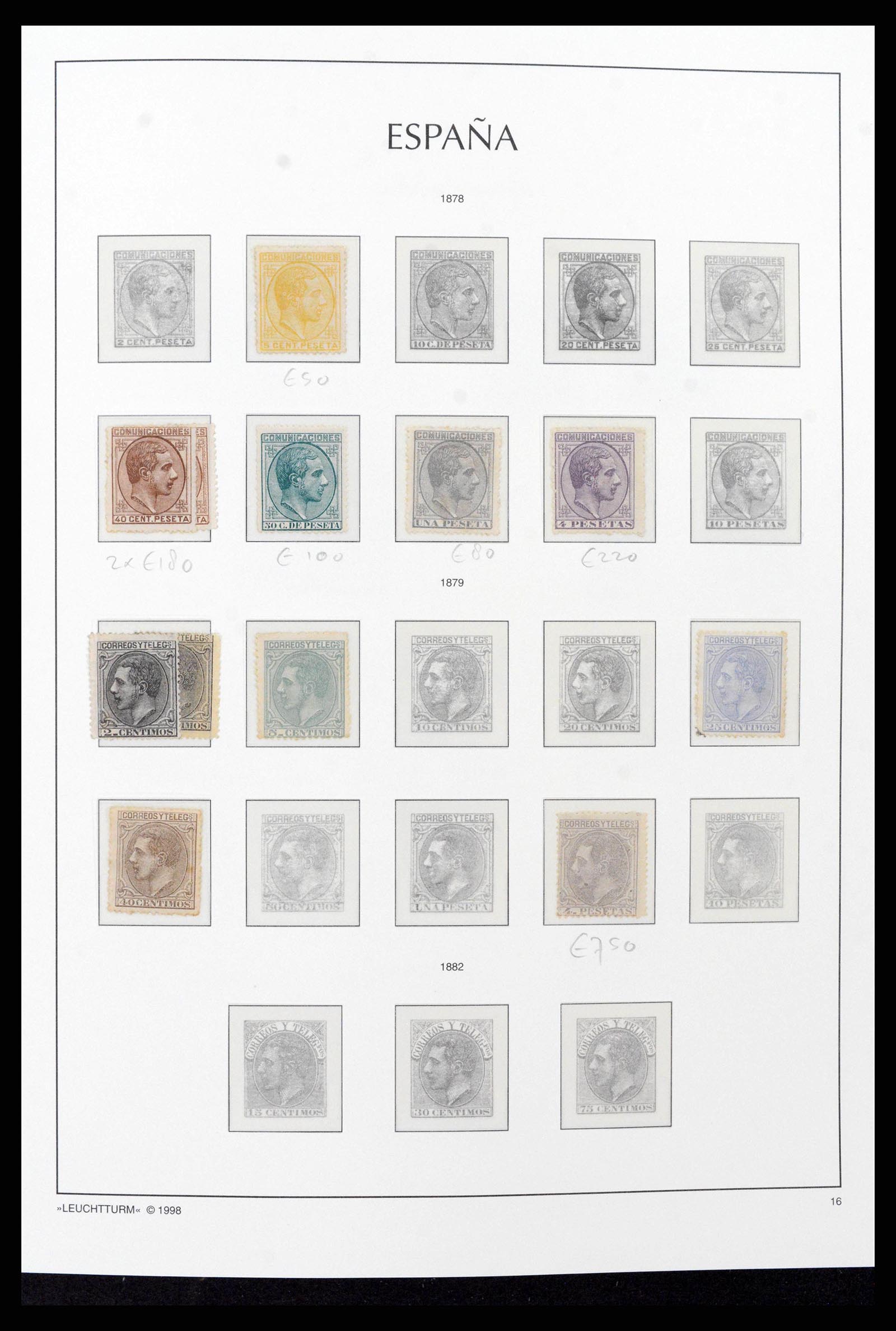 38815 0012 - Postzegelverzameling 38815 Spanje 1854-1976.