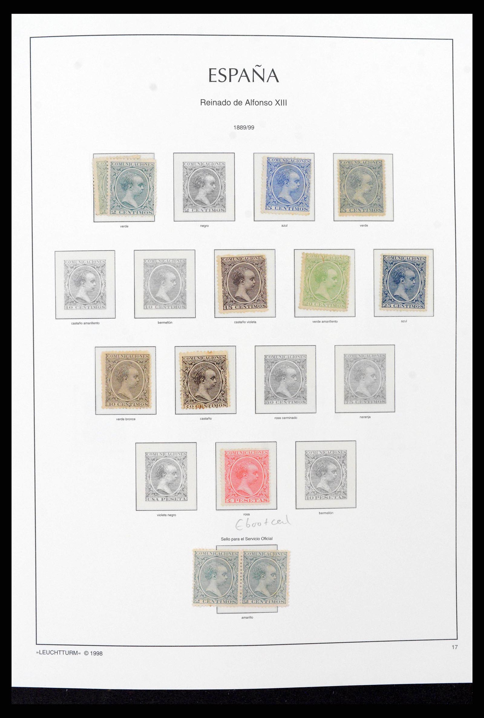 38815 0014 - Postzegelverzameling 38815 Spanje 1854-1976.