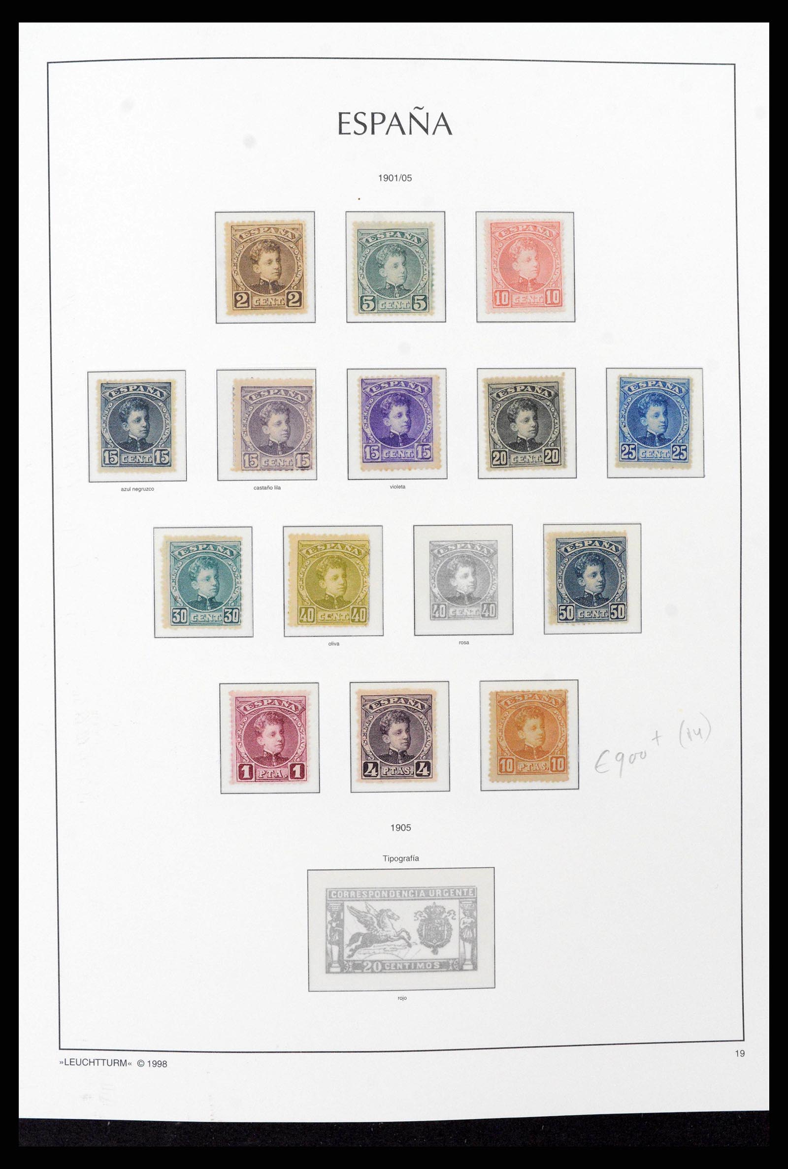 38815 0015 - Postzegelverzameling 38815 Spanje 1854-1976.