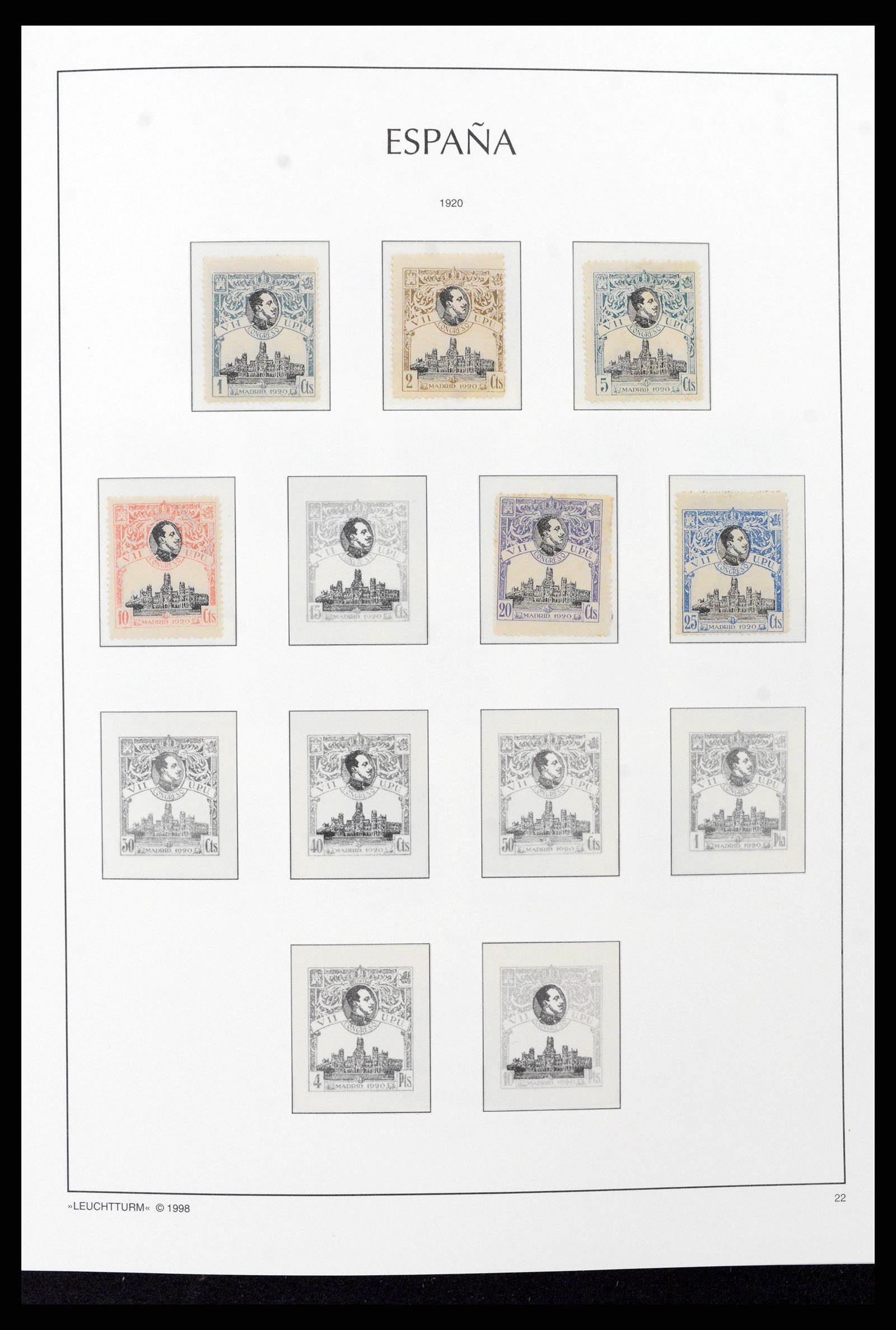 38815 0019 - Postzegelverzameling 38815 Spanje 1854-1976.