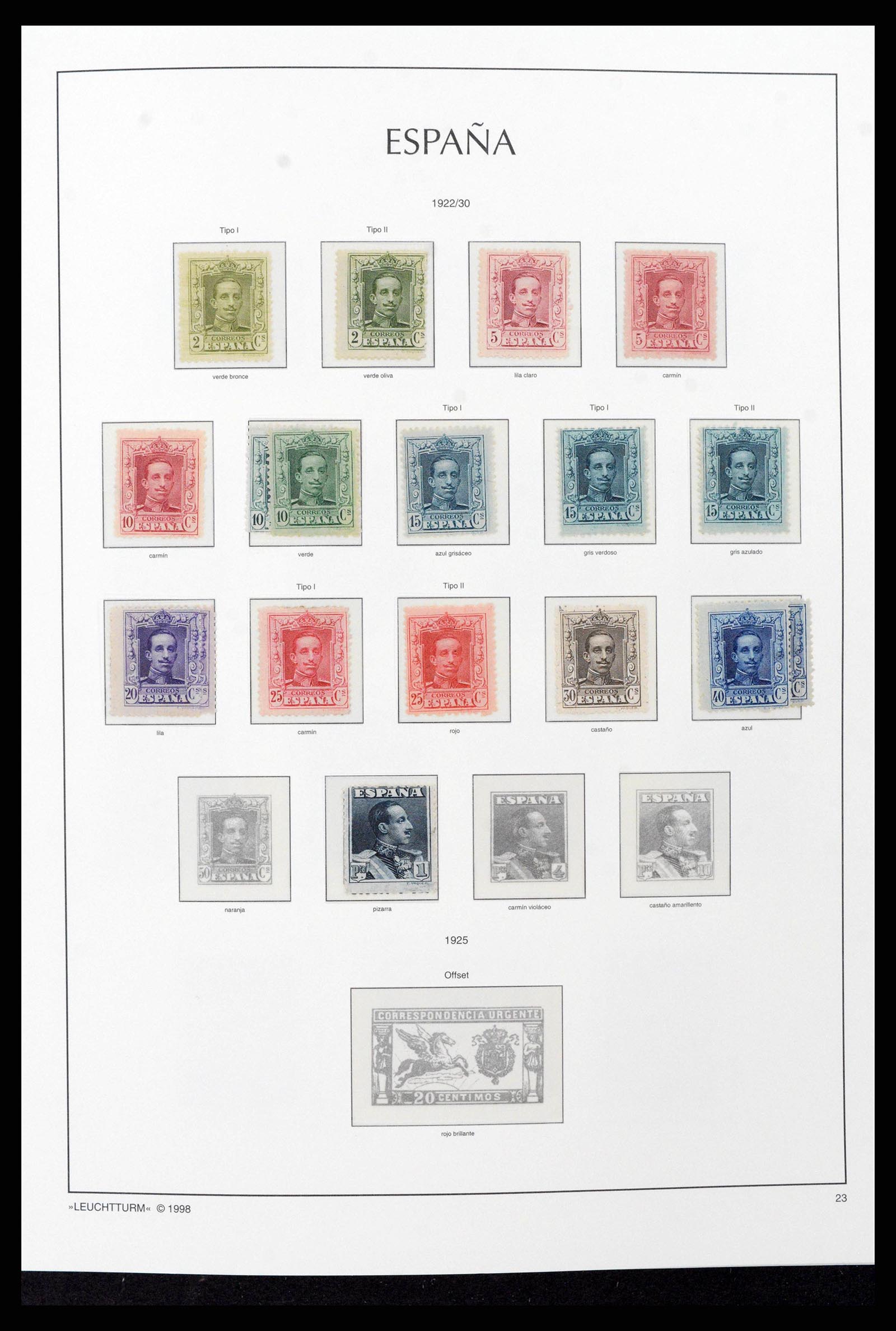 38815 0020 - Postzegelverzameling 38815 Spanje 1854-1976.