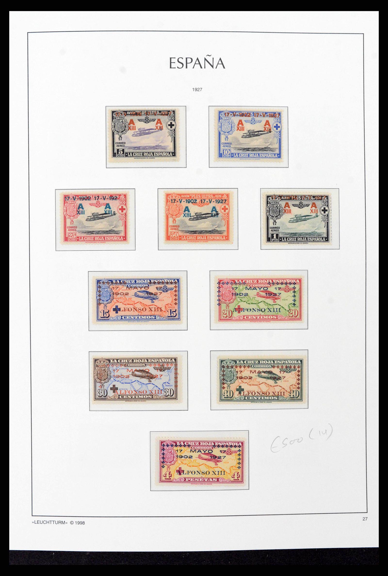 38815 0024 - Postzegelverzameling 38815 Spanje 1854-1976.