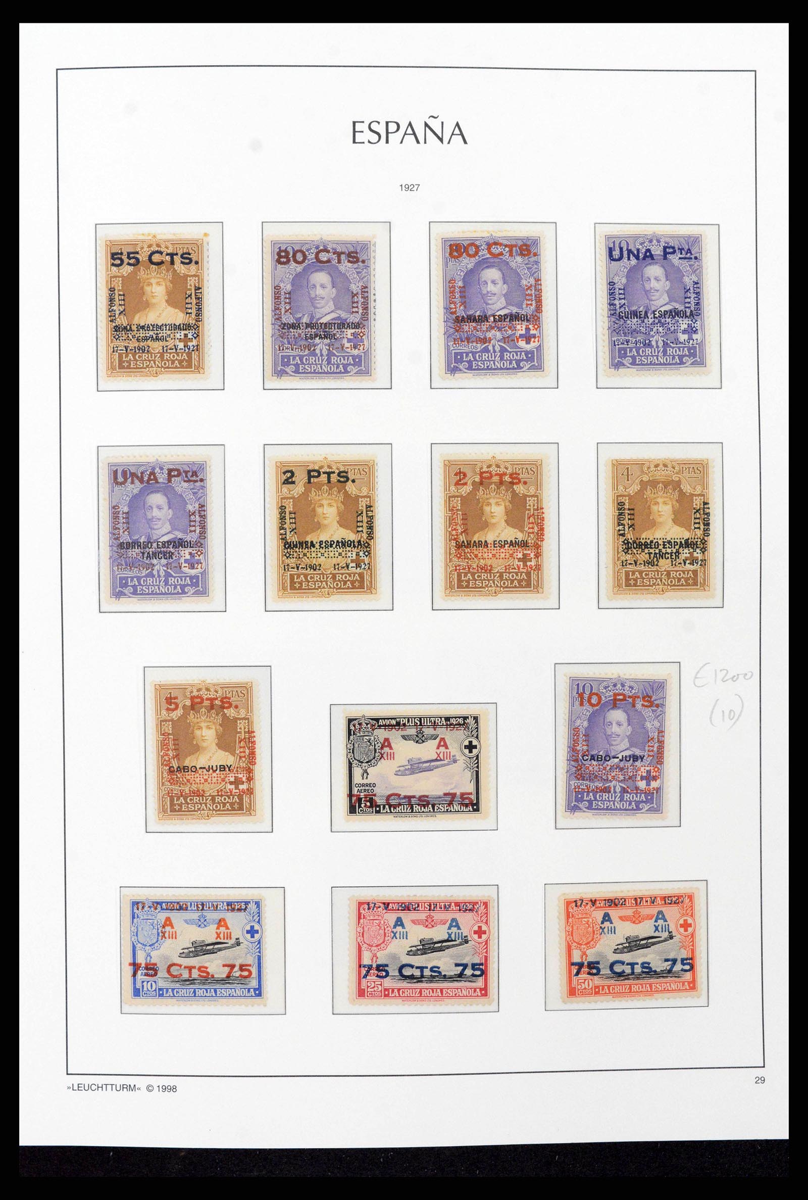 38815 0026 - Postzegelverzameling 38815 Spanje 1854-1976.