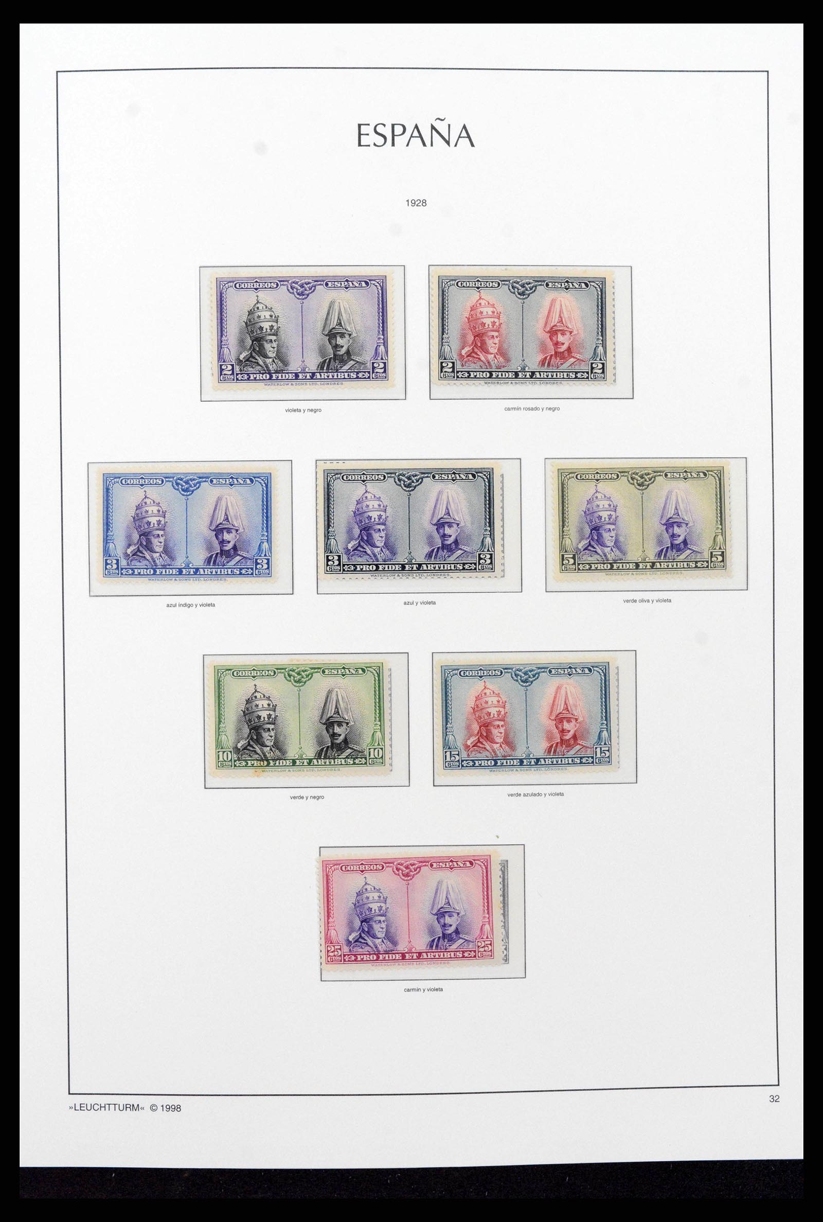 38815 0028 - Postzegelverzameling 38815 Spanje 1854-1976.