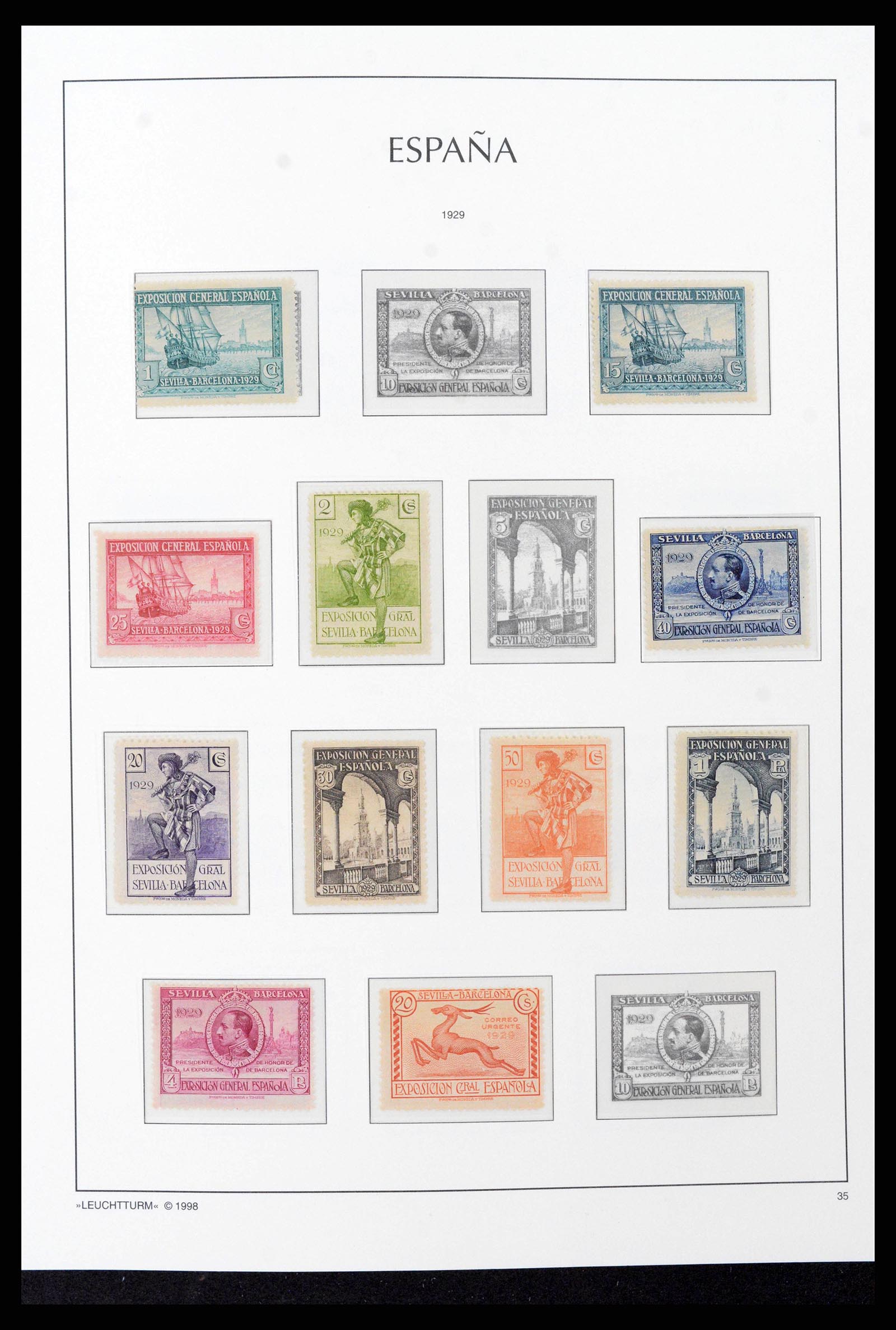 38815 0031 - Postzegelverzameling 38815 Spanje 1854-1976.