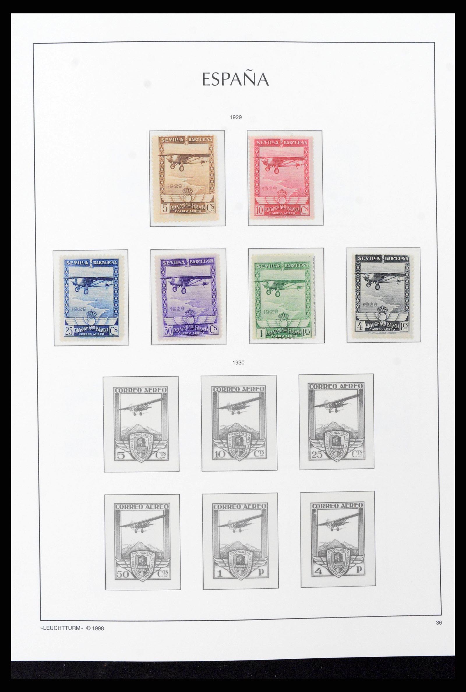 38815 0032 - Postzegelverzameling 38815 Spanje 1854-1976.