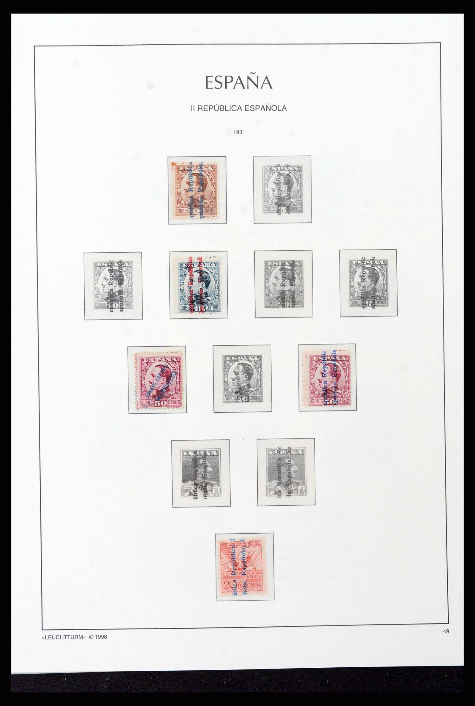 38815 0045 - Postzegelverzameling 38815 Spanje 1854-1976.