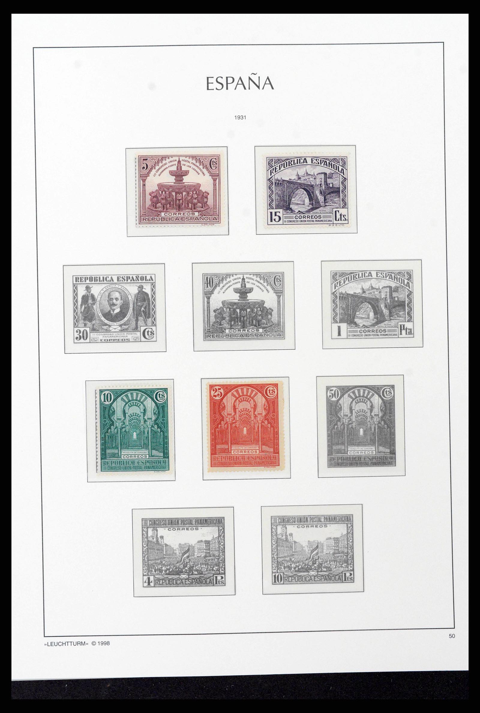 38815 0046 - Postzegelverzameling 38815 Spanje 1854-1976.