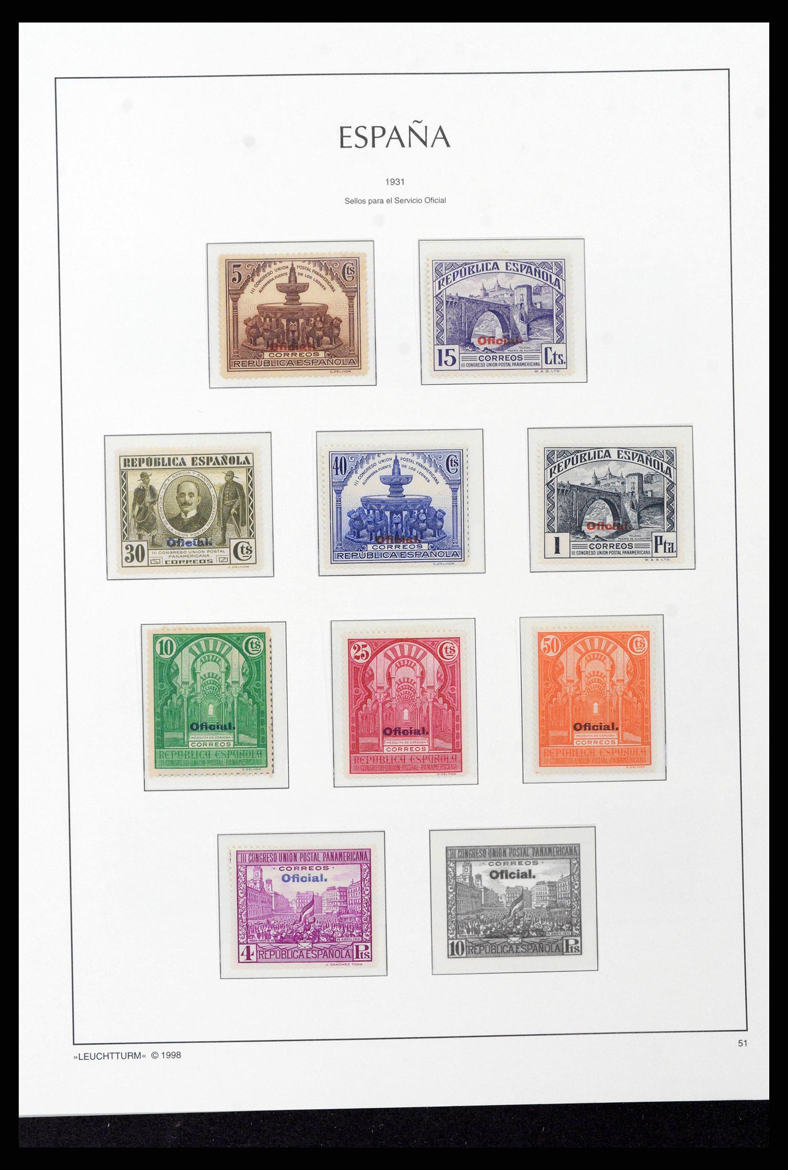 38815 0047 - Postzegelverzameling 38815 Spanje 1854-1976.