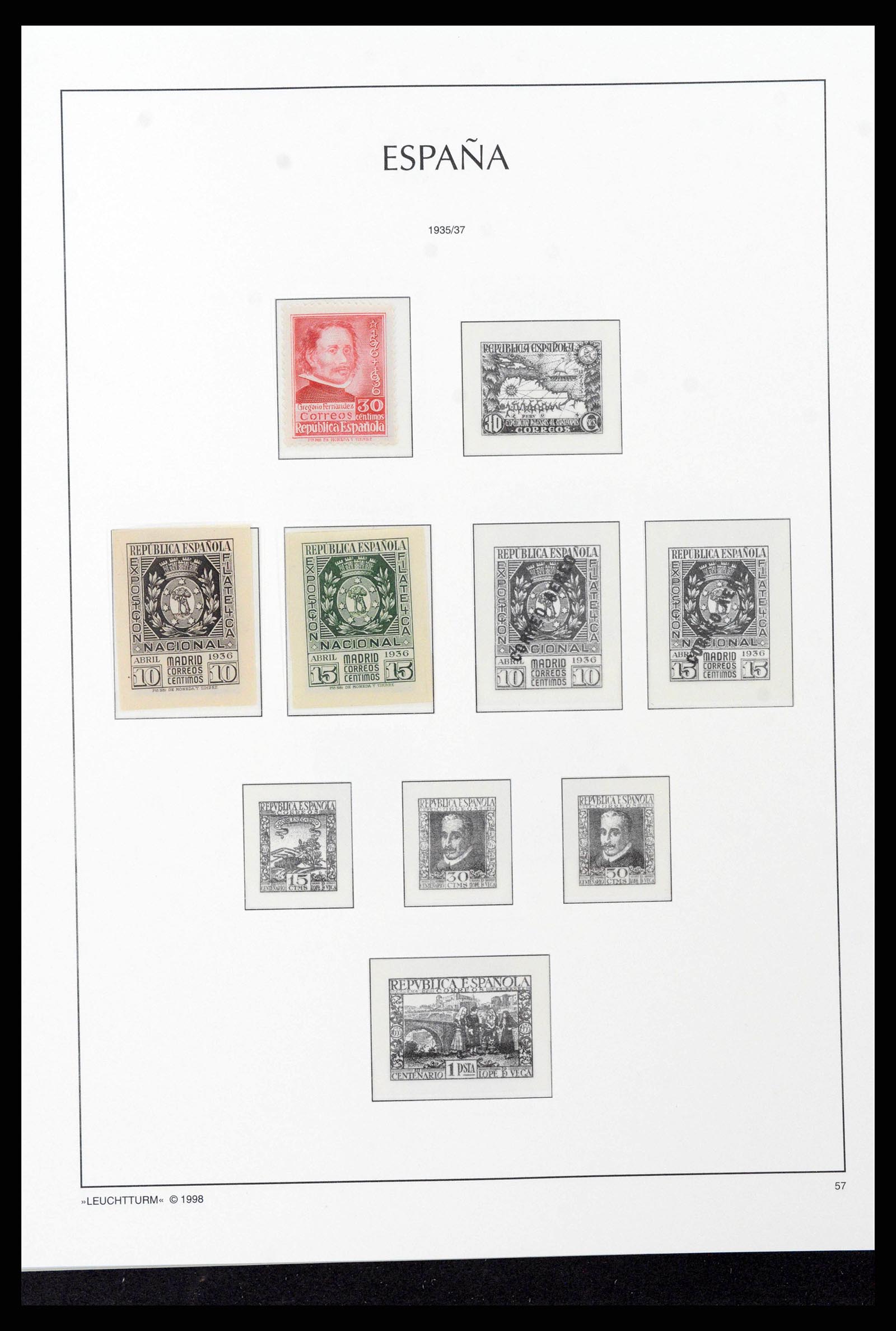 38815 0052 - Postzegelverzameling 38815 Spanje 1854-1976.