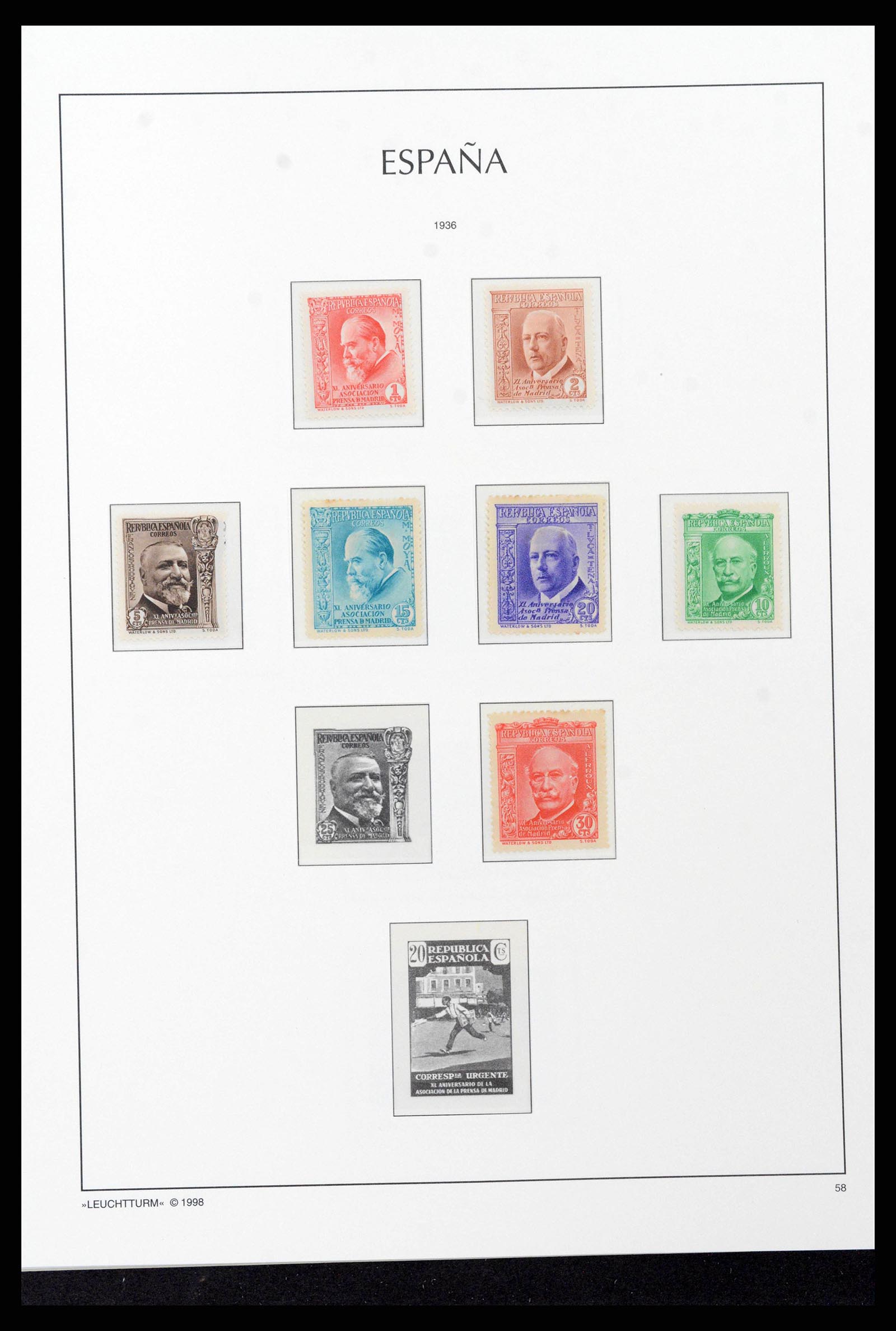 38815 0053 - Postzegelverzameling 38815 Spanje 1854-1976.