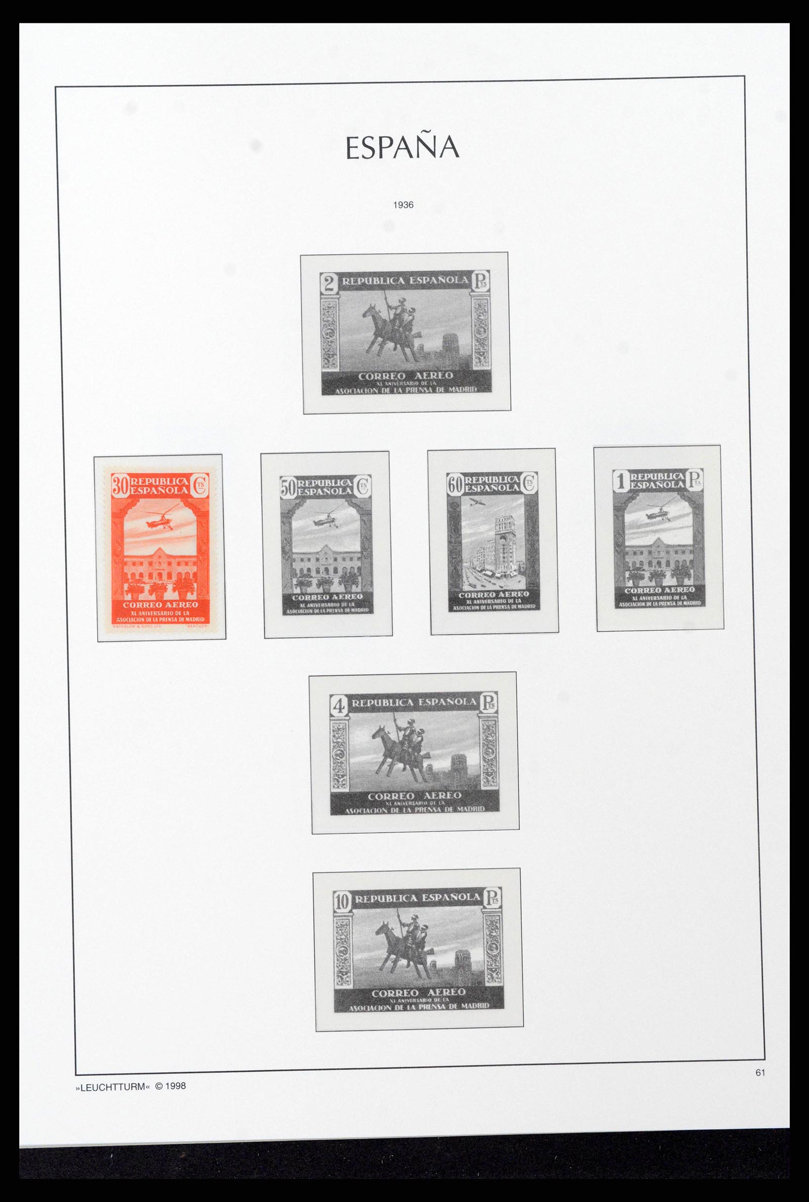 38815 0055 - Postzegelverzameling 38815 Spanje 1854-1976.