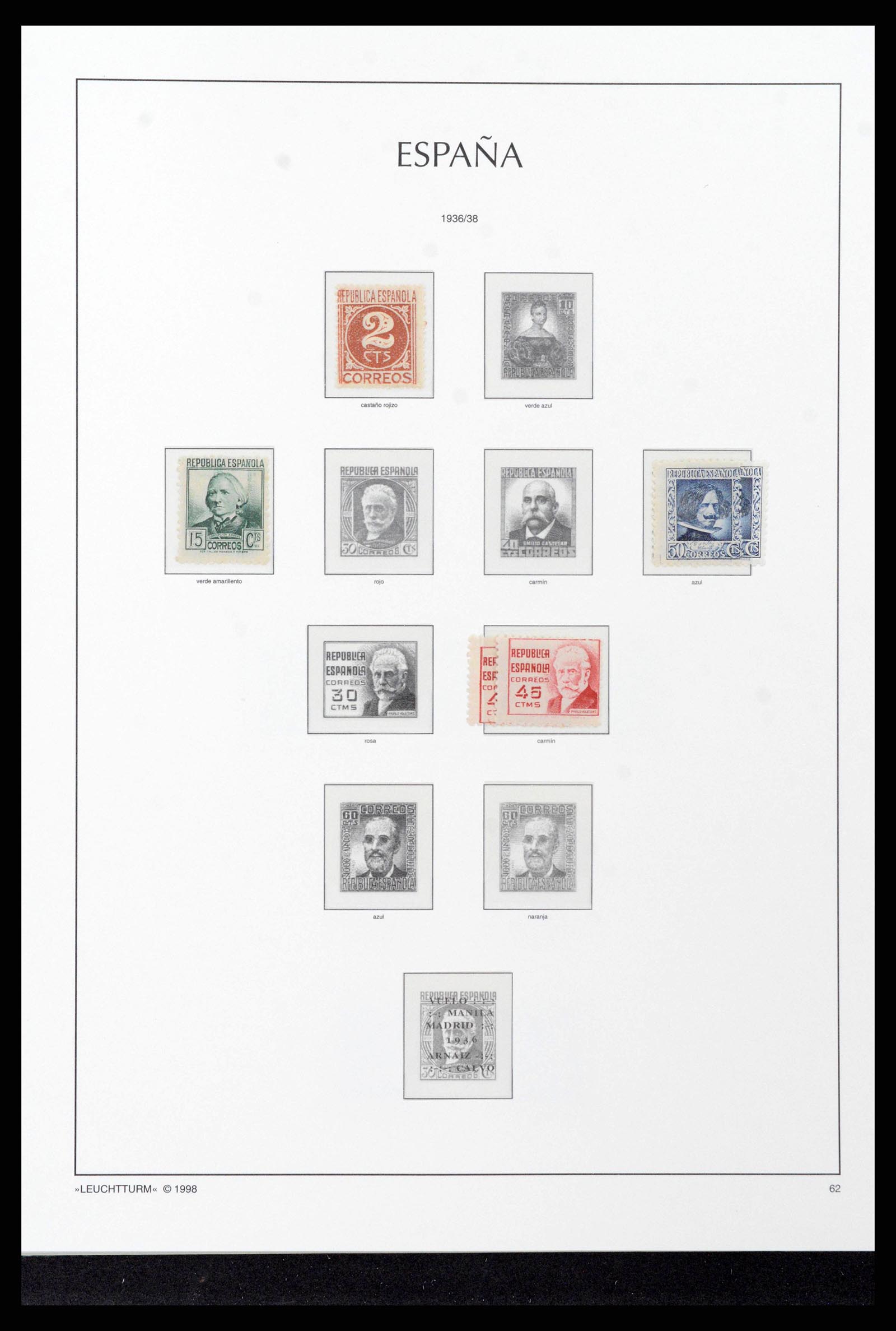 38815 0056 - Postzegelverzameling 38815 Spanje 1854-1976.