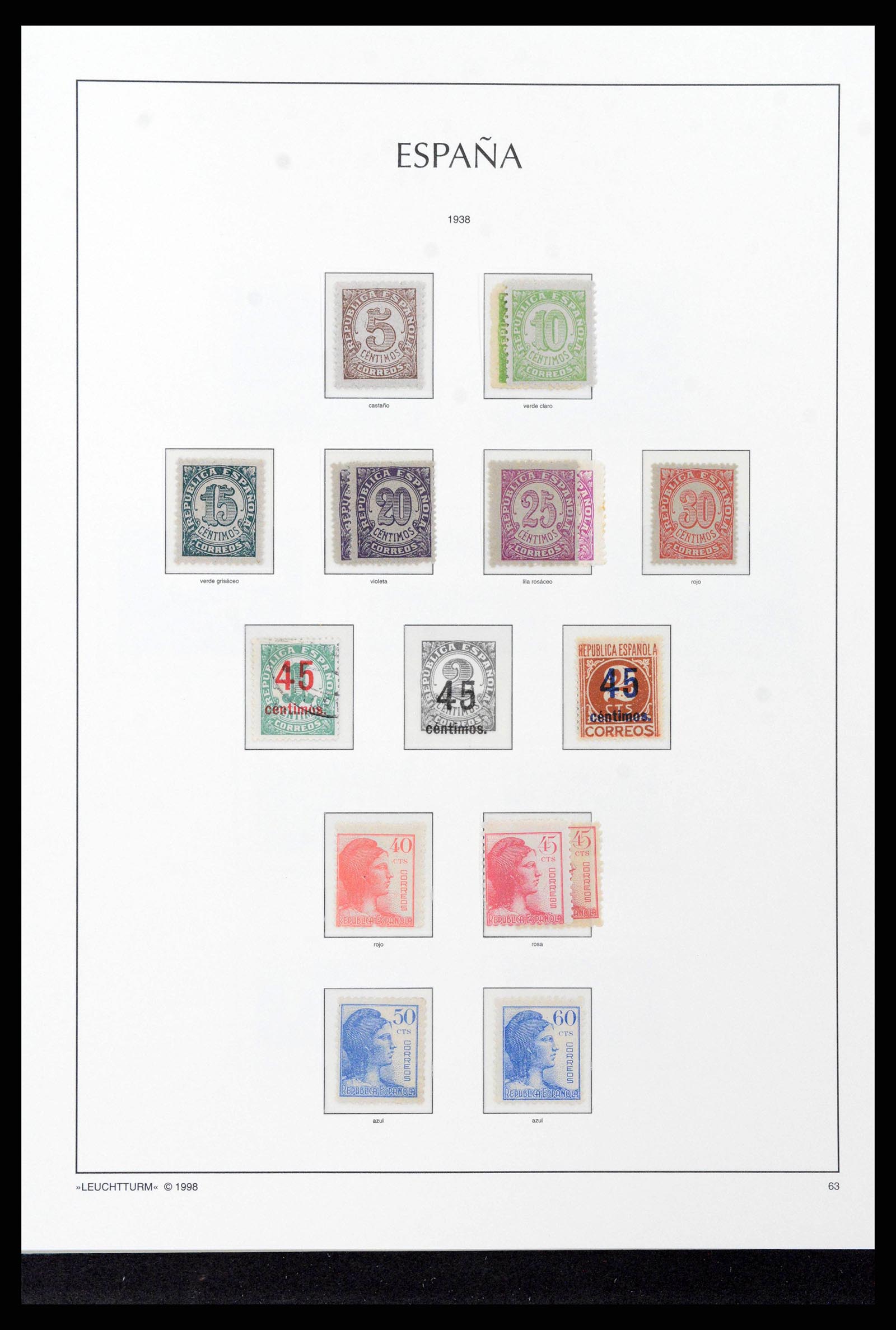 38815 0057 - Postzegelverzameling 38815 Spanje 1854-1976.