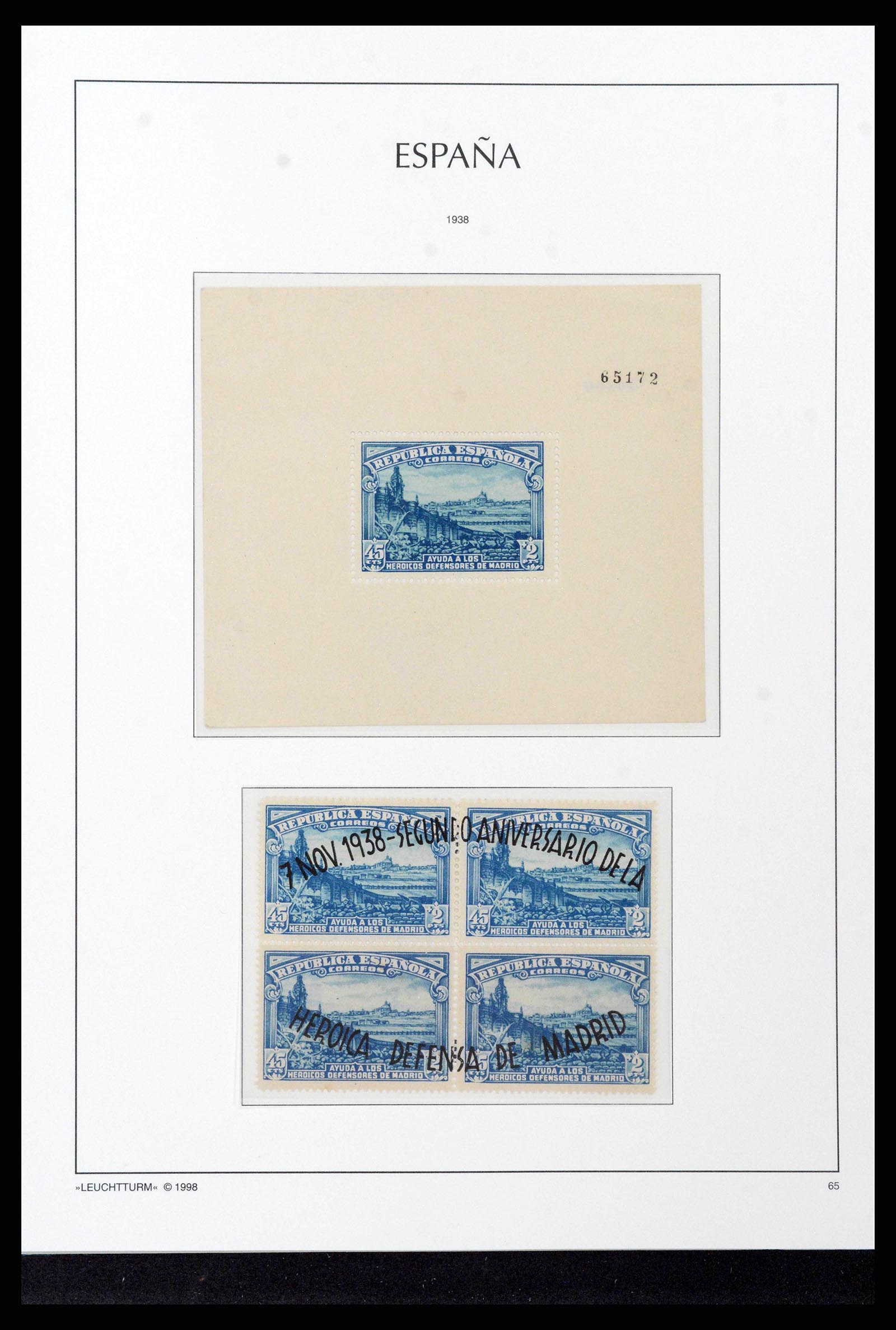 38815 0059 - Postzegelverzameling 38815 Spanje 1854-1976.