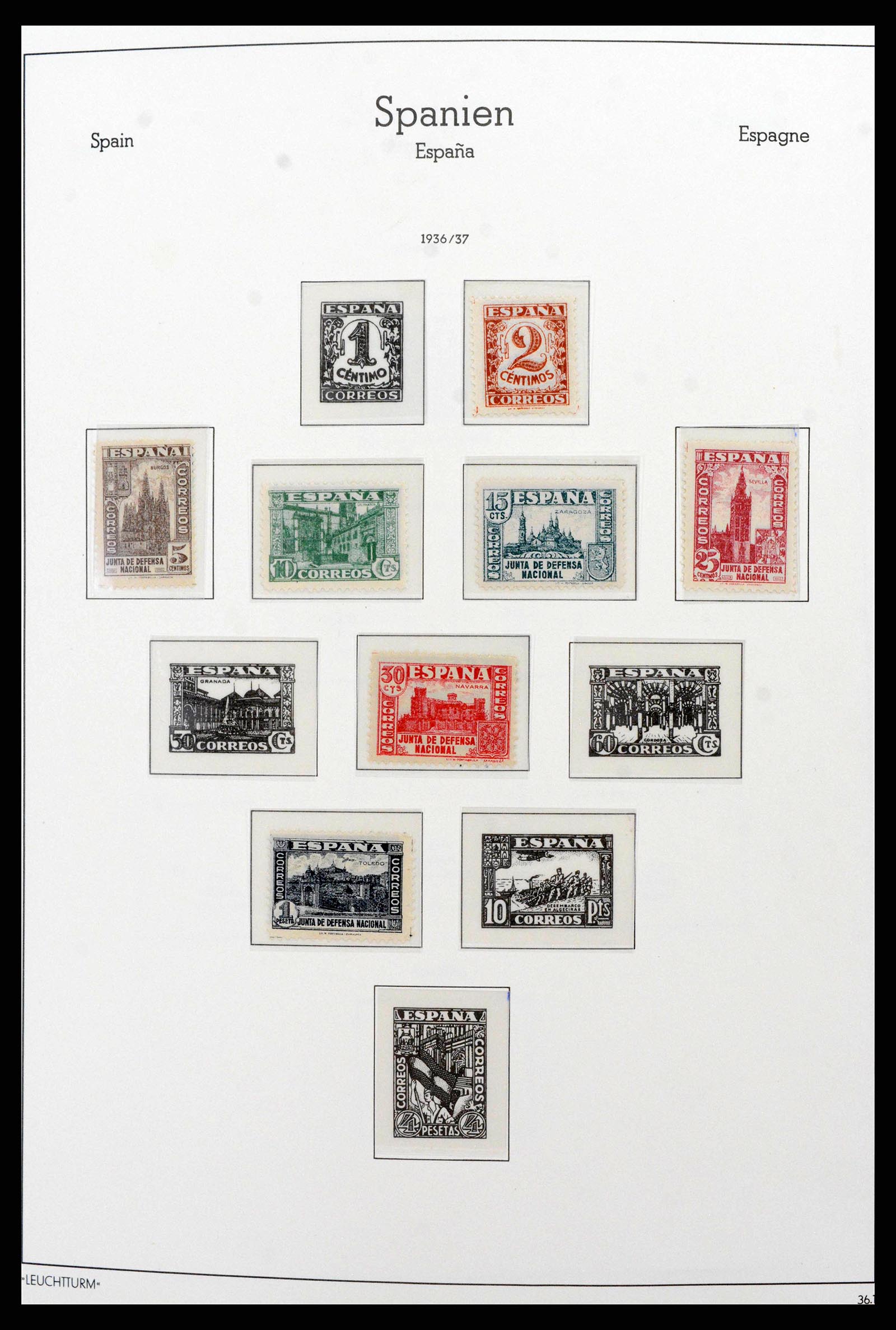38815 0063 - Stamp collection 38815 Spain 1854-1976.