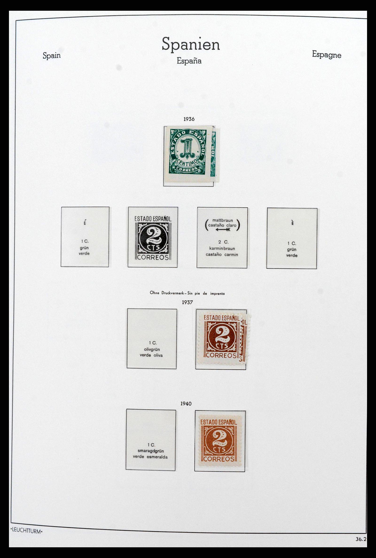 38815 0064 - Stamp collection 38815 Spain 1854-1976.