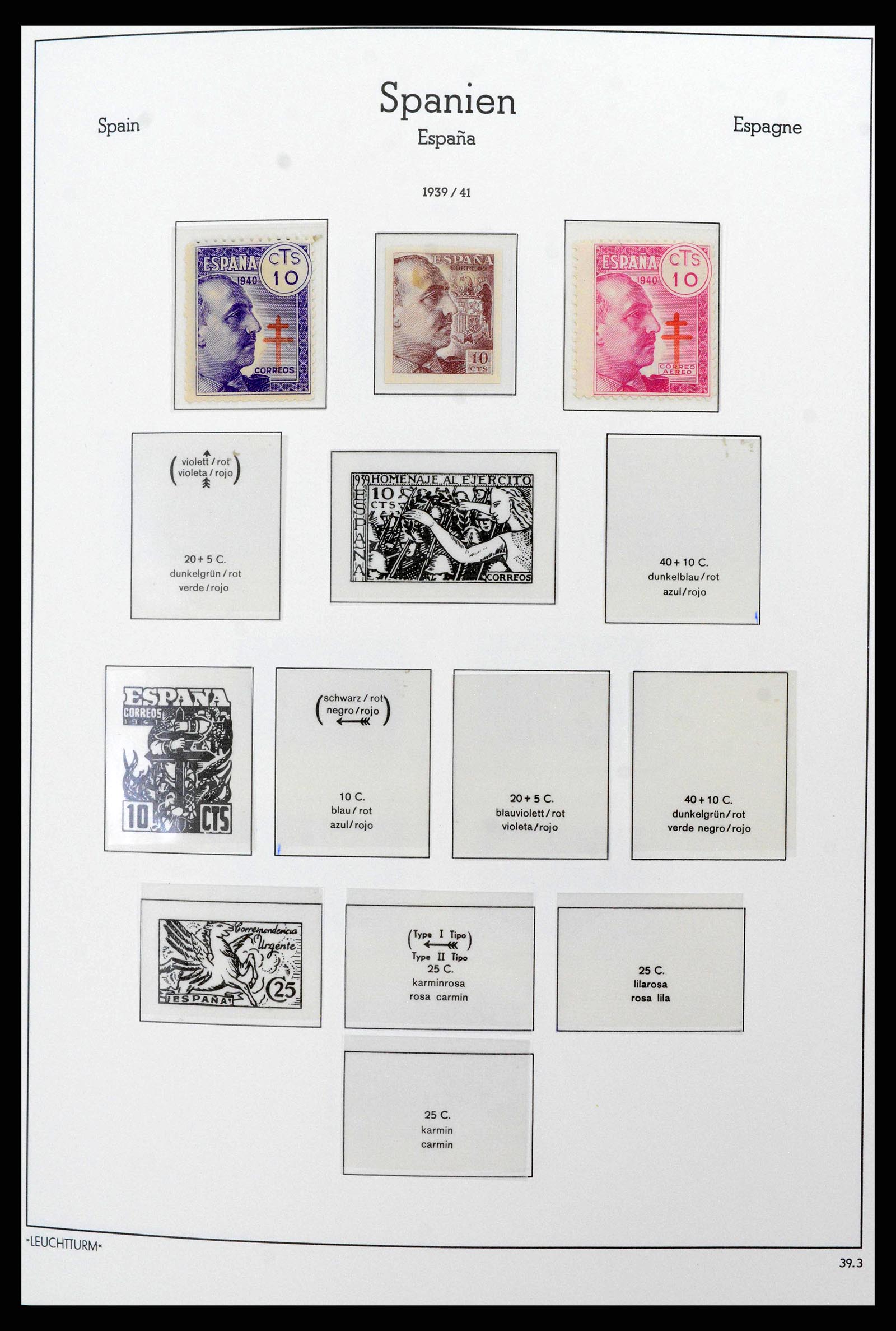 38815 0074 - Stamp collection 38815 Spain 1854-1976.