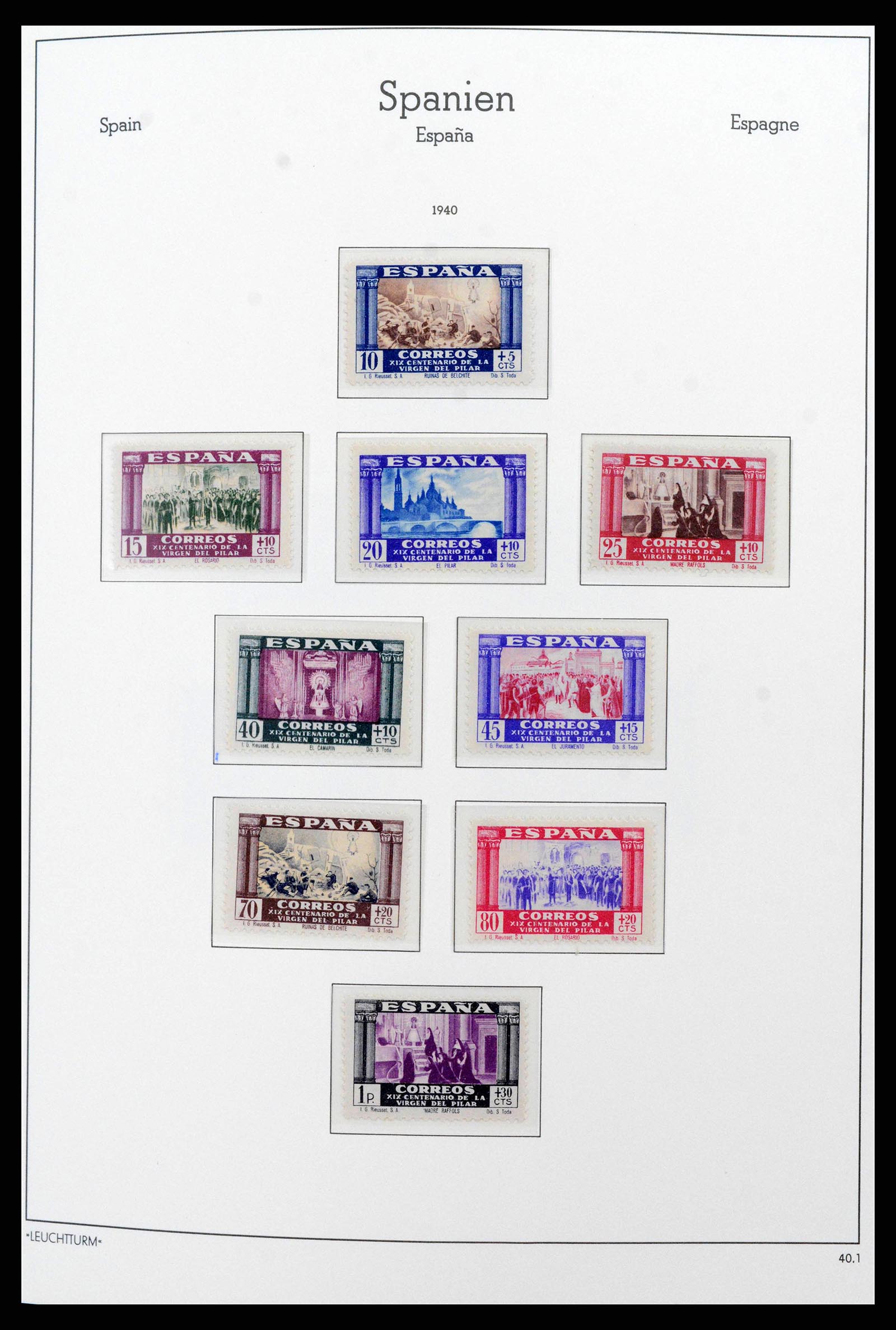 38815 0075 - Stamp collection 38815 Spain 1854-1976.
