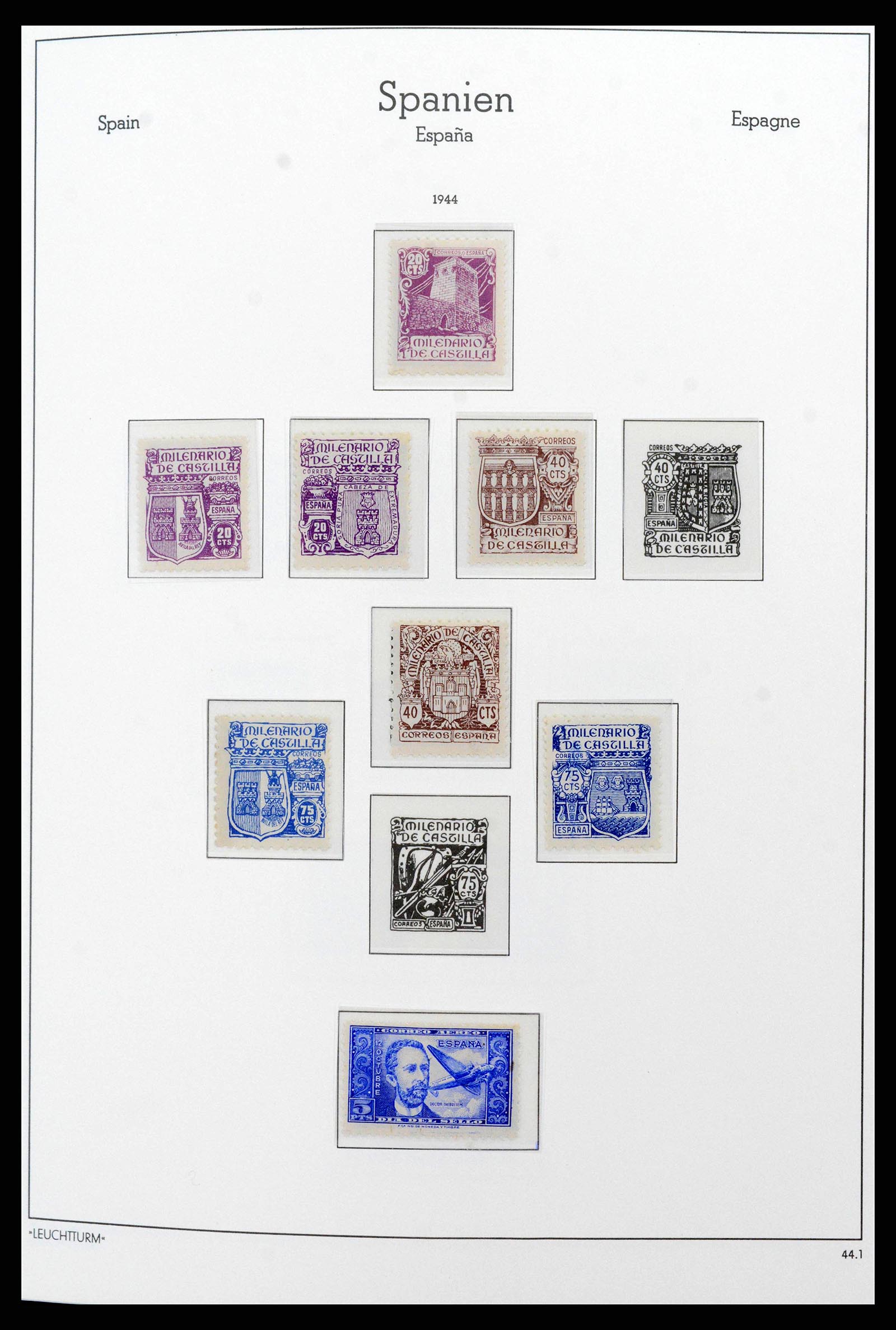 38815 0080 - Stamp collection 38815 Spain 1854-1976.
