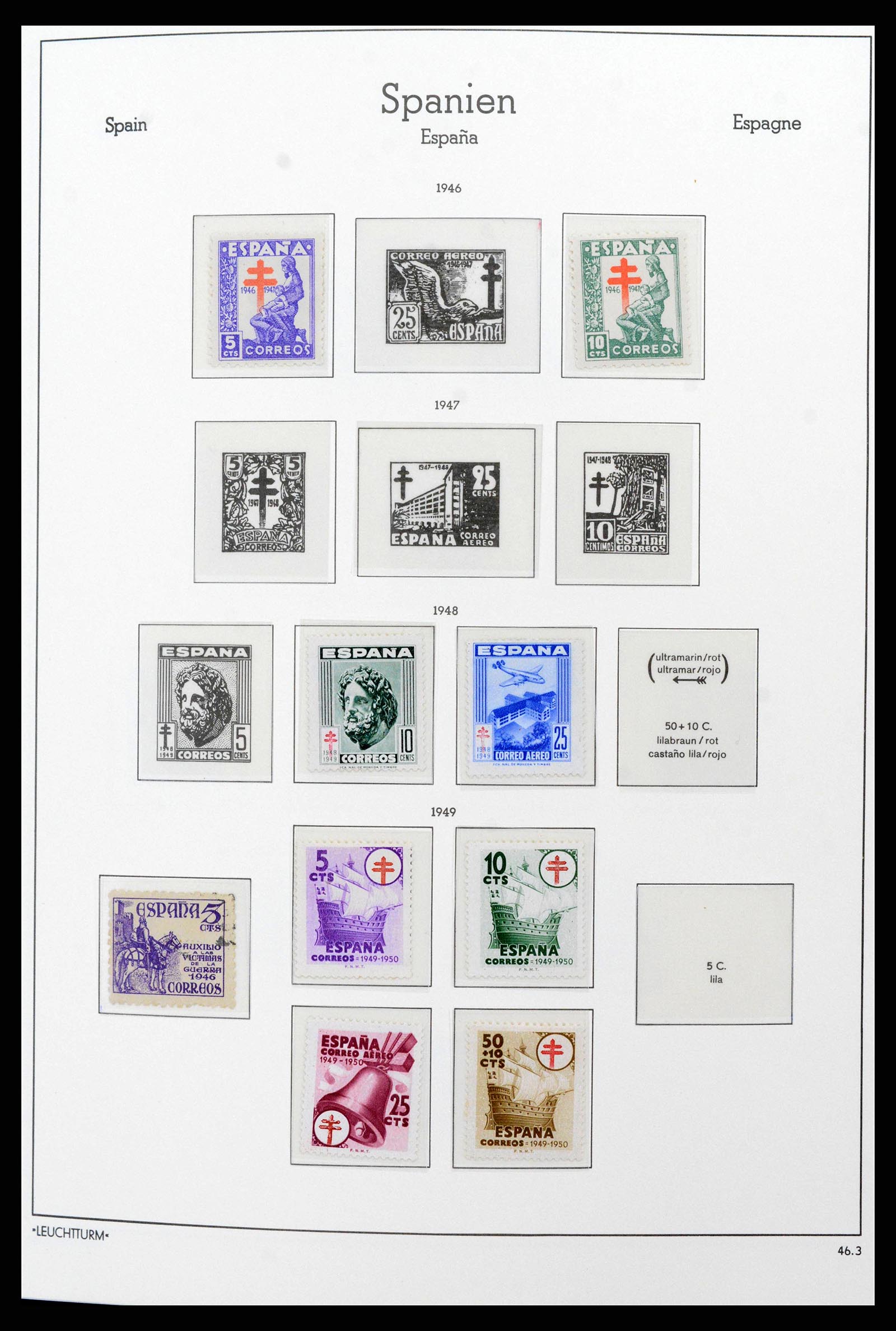 38815 0084 - Stamp collection 38815 Spain 1854-1976.