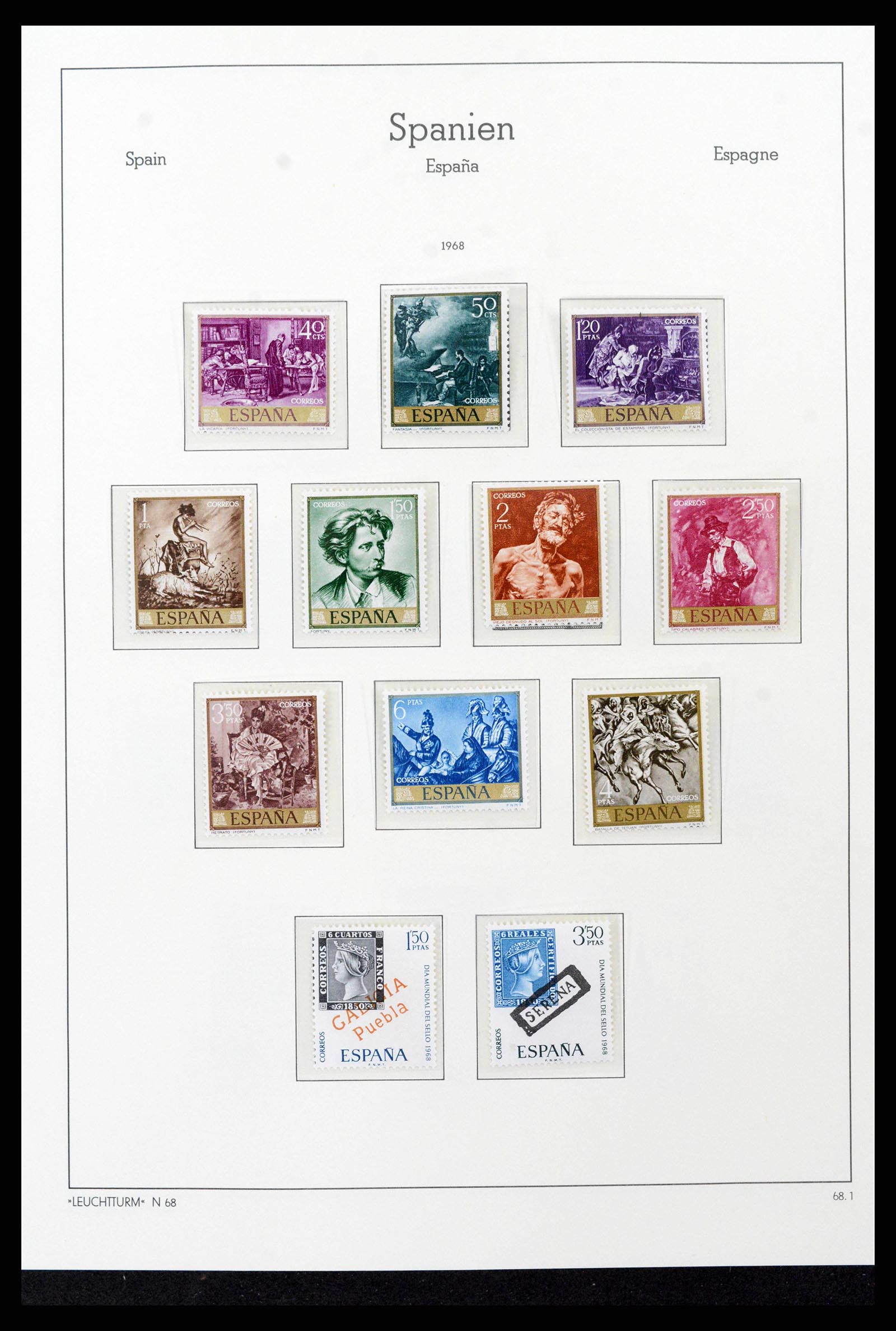 38815 0161 - Stamp collection 38815 Spain 1854-1976.