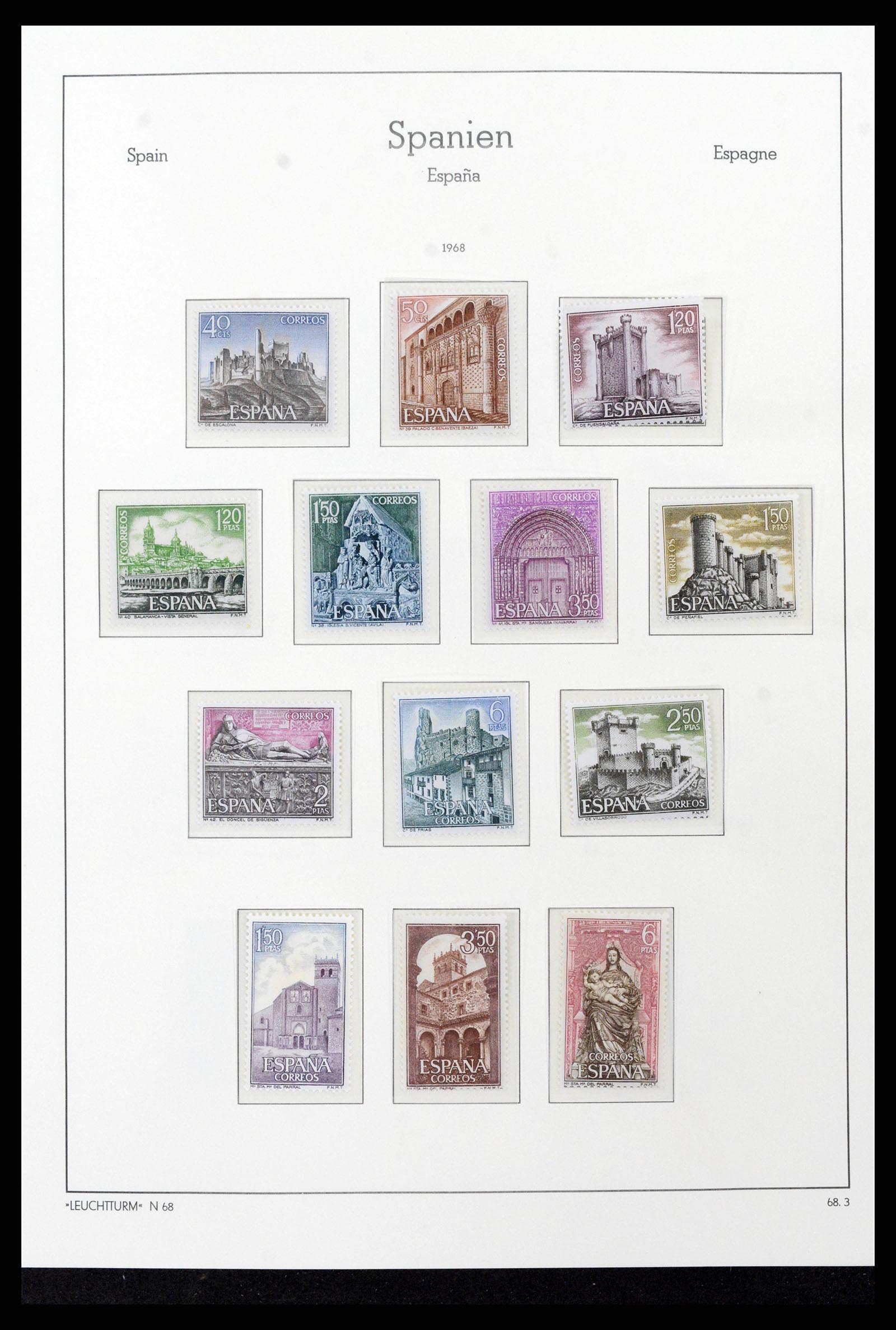 38815 0163 - Stamp collection 38815 Spain 1854-1976.