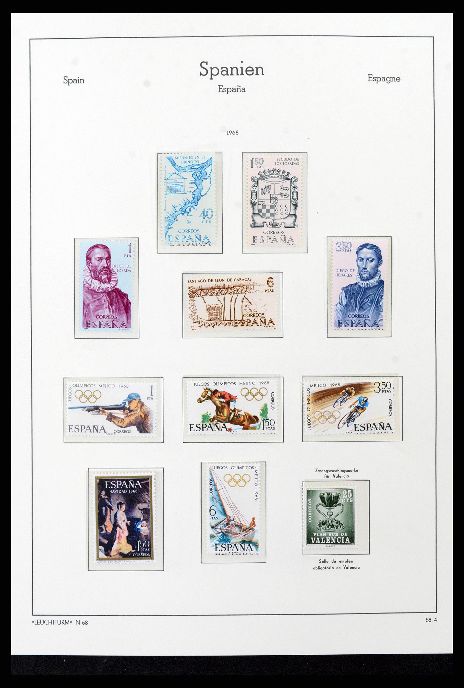 38815 0164 - Stamp collection 38815 Spain 1854-1976.