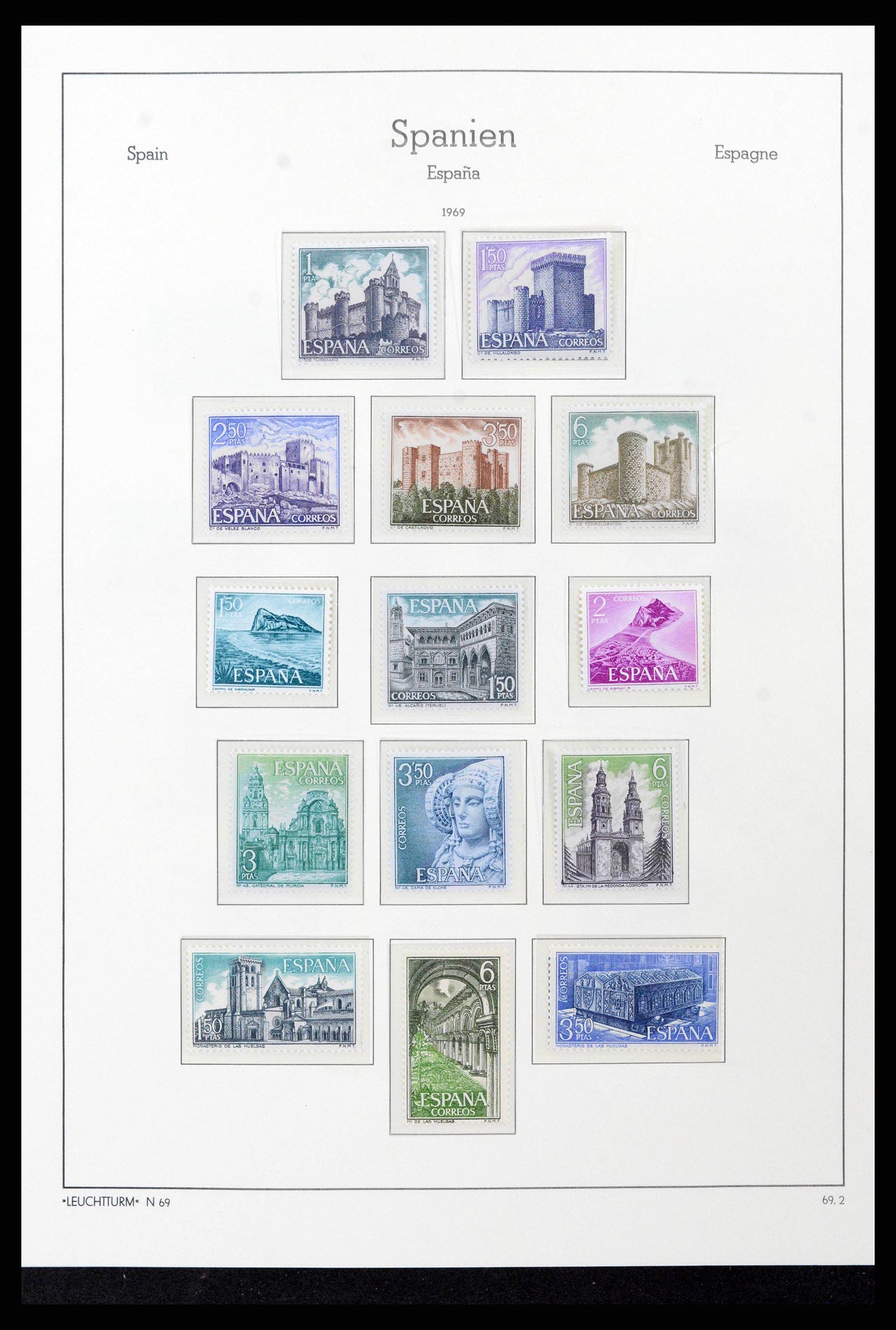 38815 0167 - Stamp collection 38815 Spain 1854-1976.