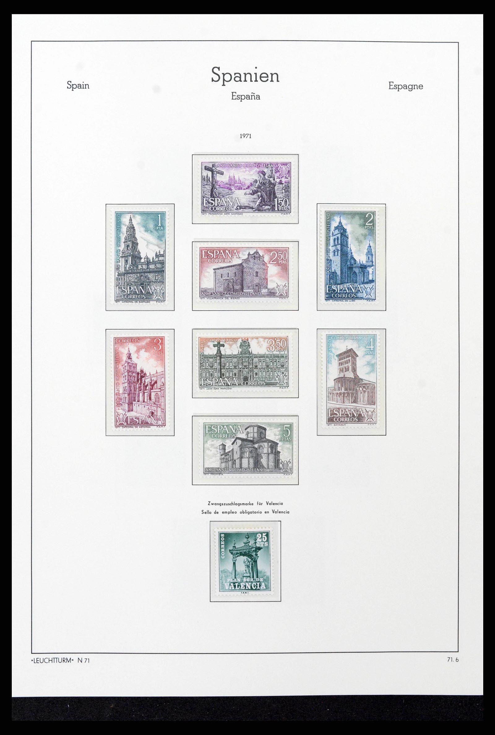 38815 0180 - Stamp collection 38815 Spain 1854-1976.