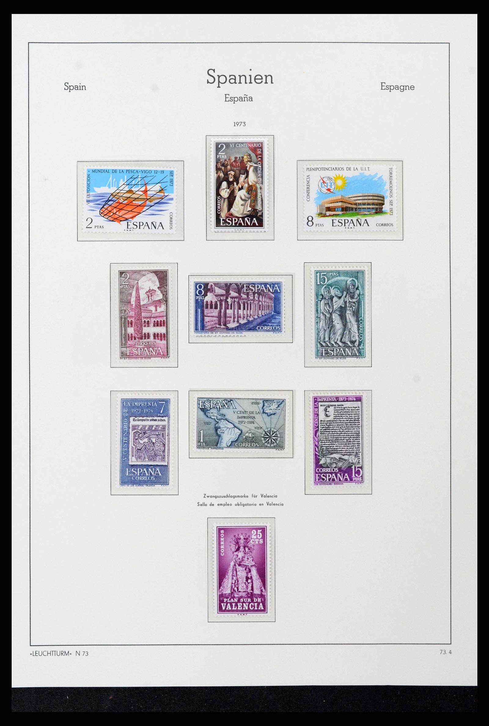 38815 0189 - Stamp collection 38815 Spain 1854-1976.