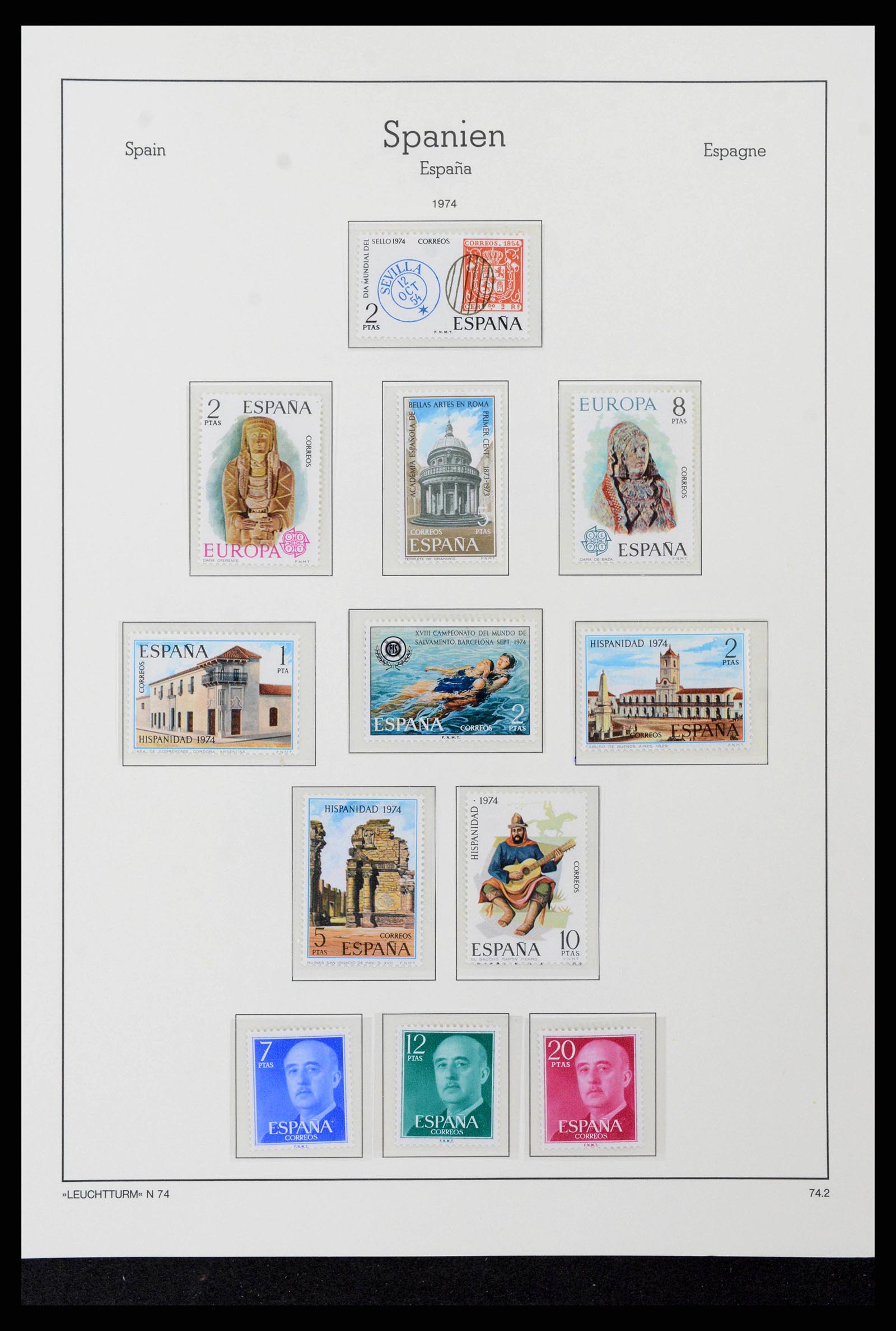 38815 0192 - Stamp collection 38815 Spain 1854-1976.